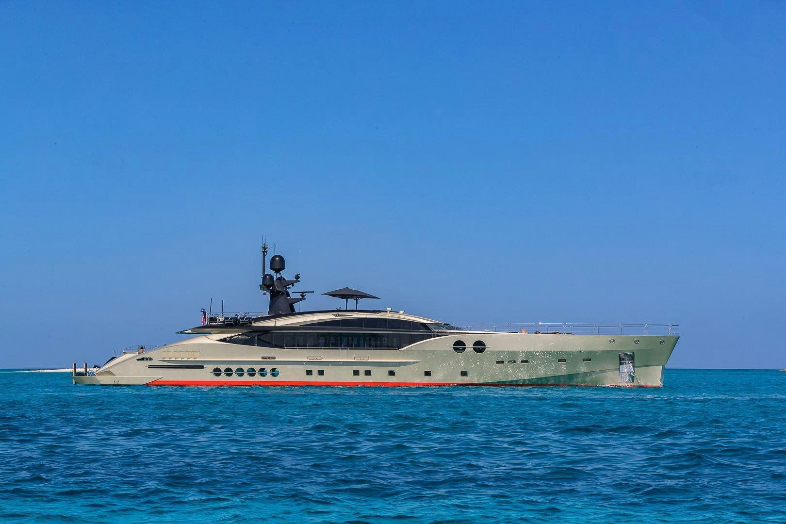 a boat in the water aboard DB9 Yacht for Sale