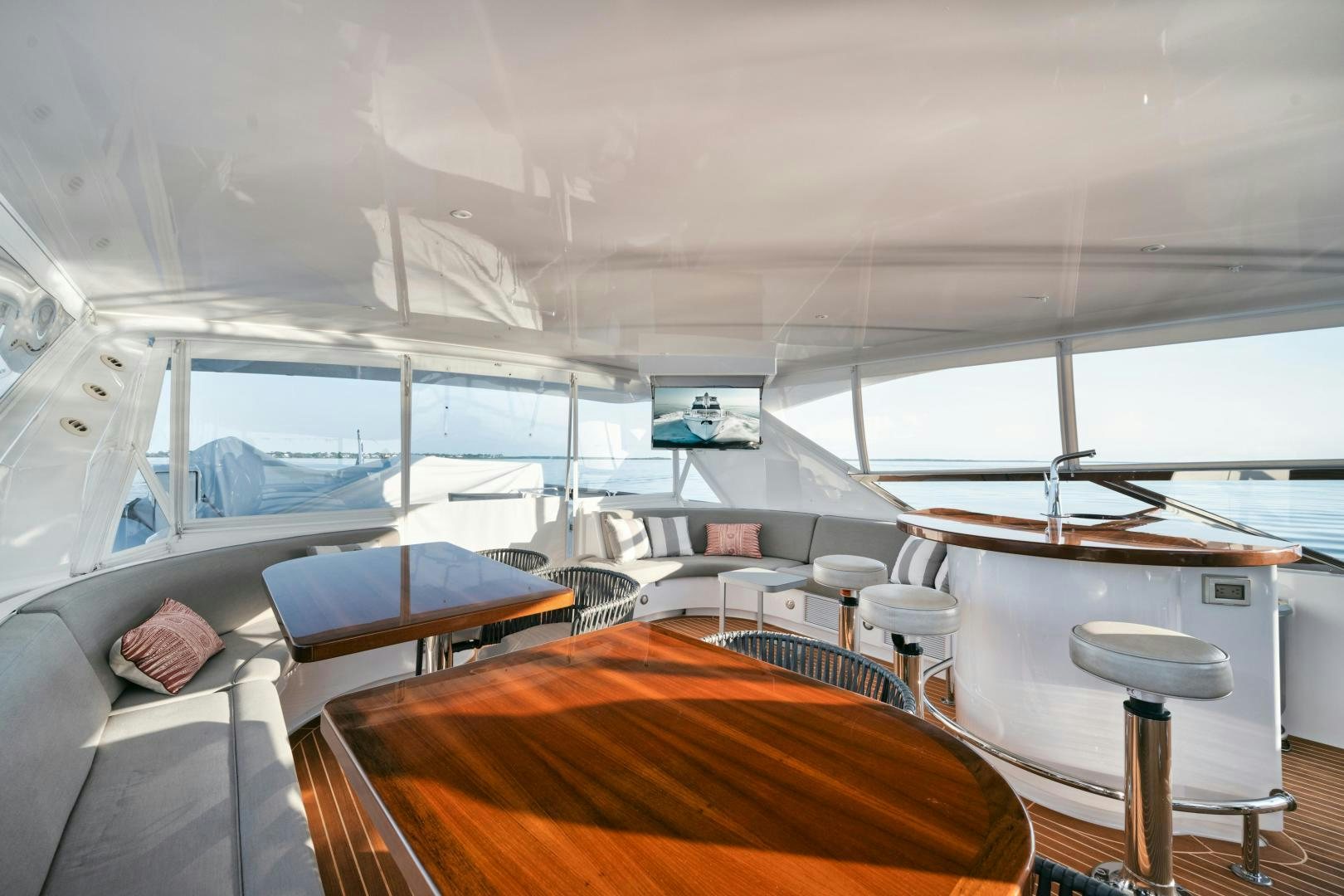 inside of a boat aboard EMMY Yacht for Sale