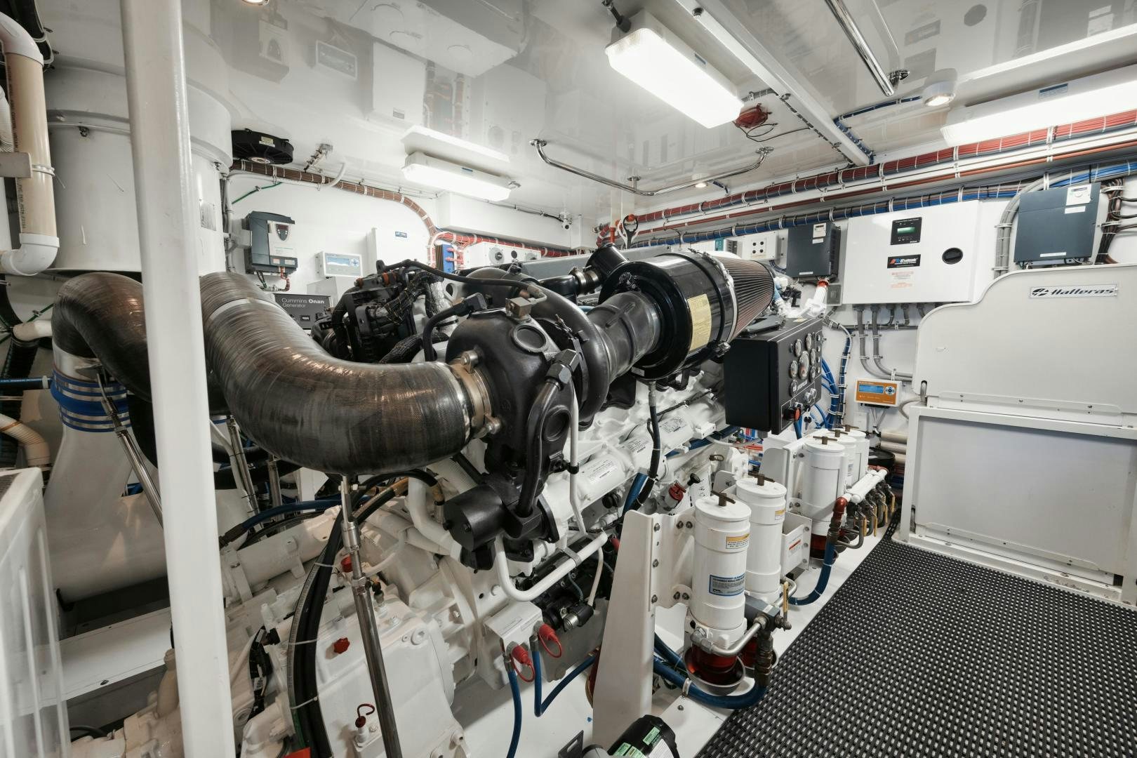 a machine in a room aboard EMMY Yacht for Sale