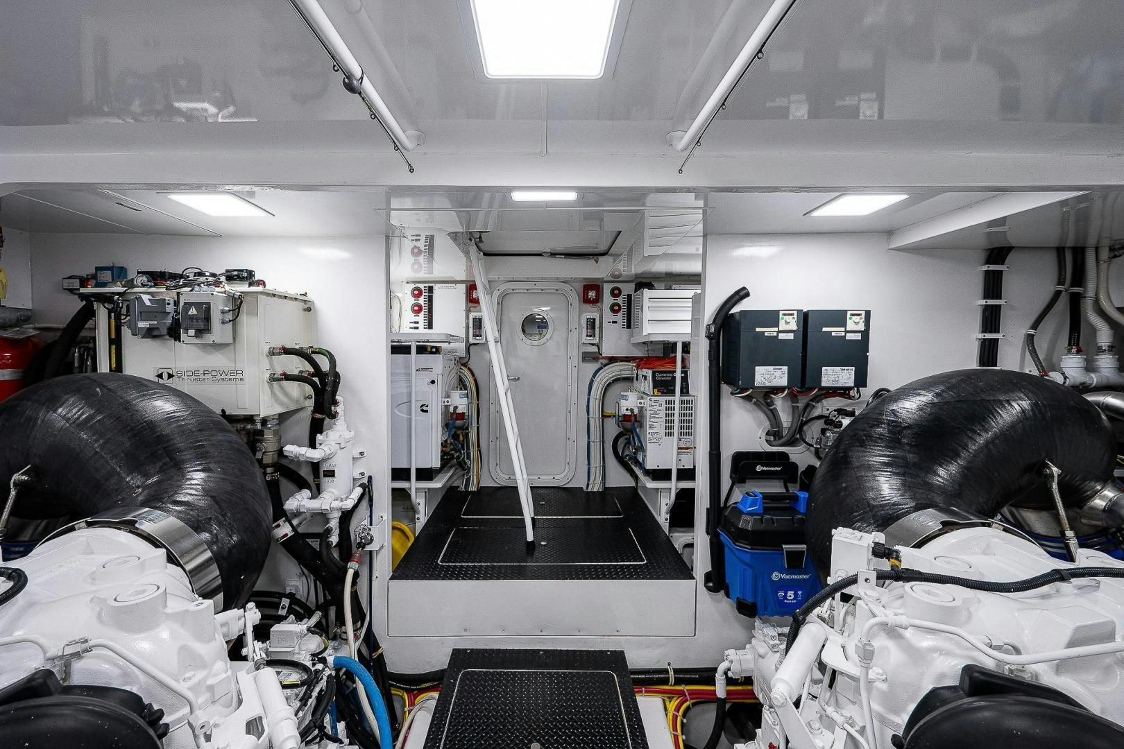 a room with machinery aboard KALEEN Yacht for Sale