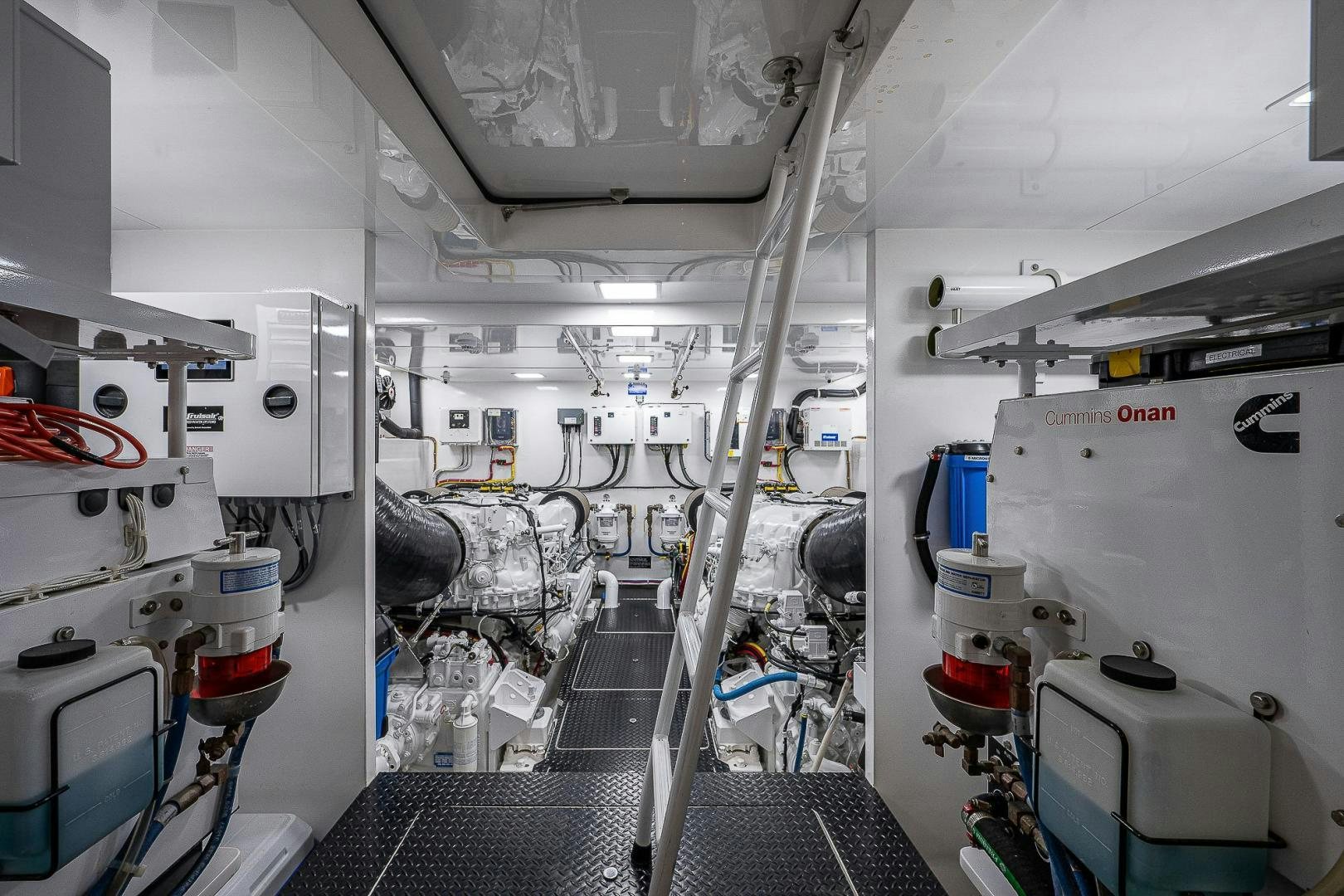 a room with machines and equipment aboard KALEEN Yacht for Sale