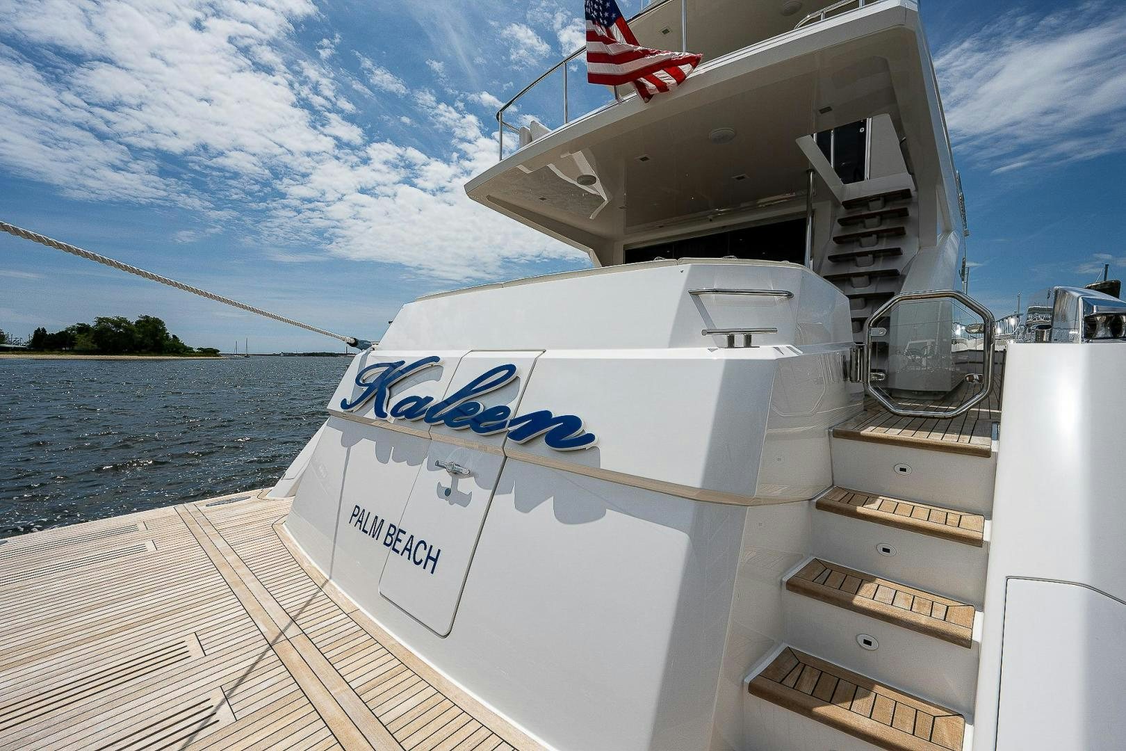 a boat on the water aboard KALEEN Yacht for Sale