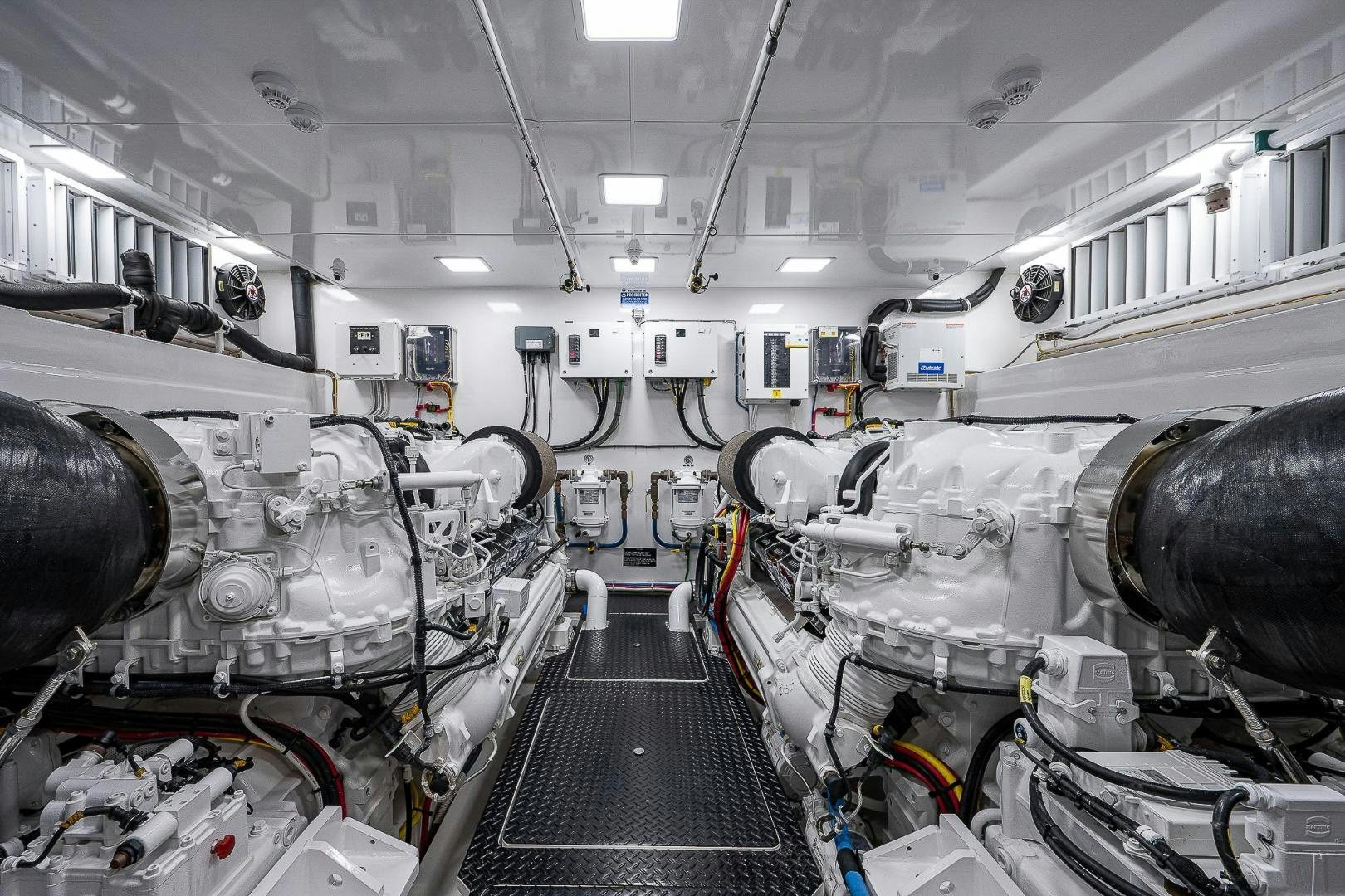 a room full of large tanks aboard KALEEN Yacht for Sale