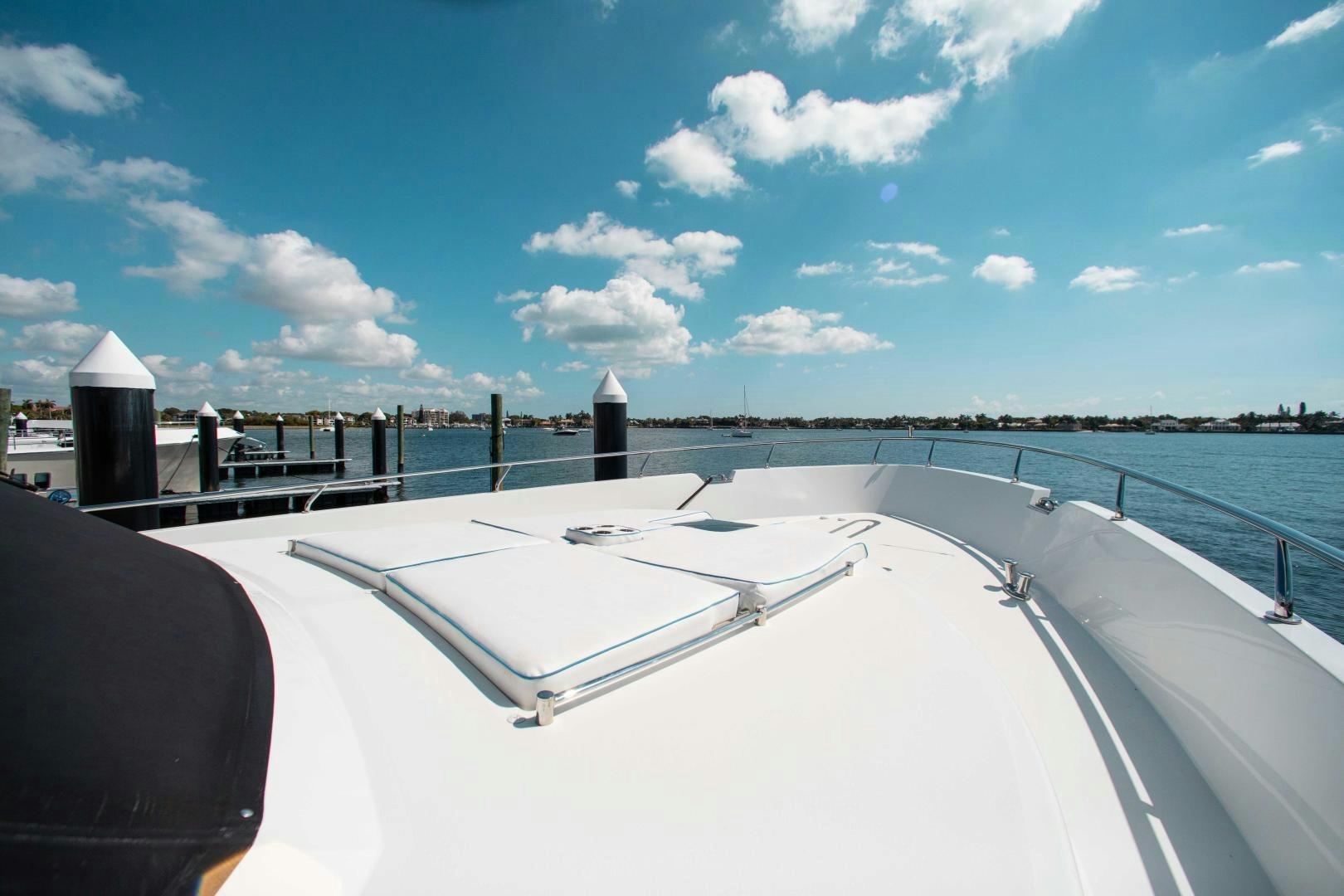 a boat on the water aboard TRINITY Yacht for Sale