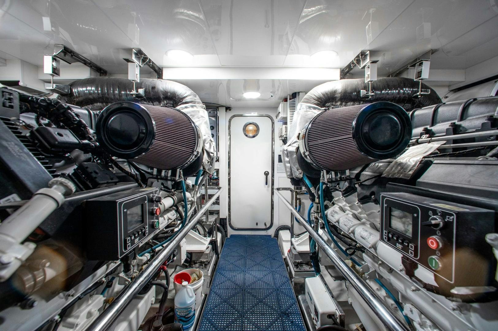 a room with a large machine aboard TRINITY Yacht for Sale