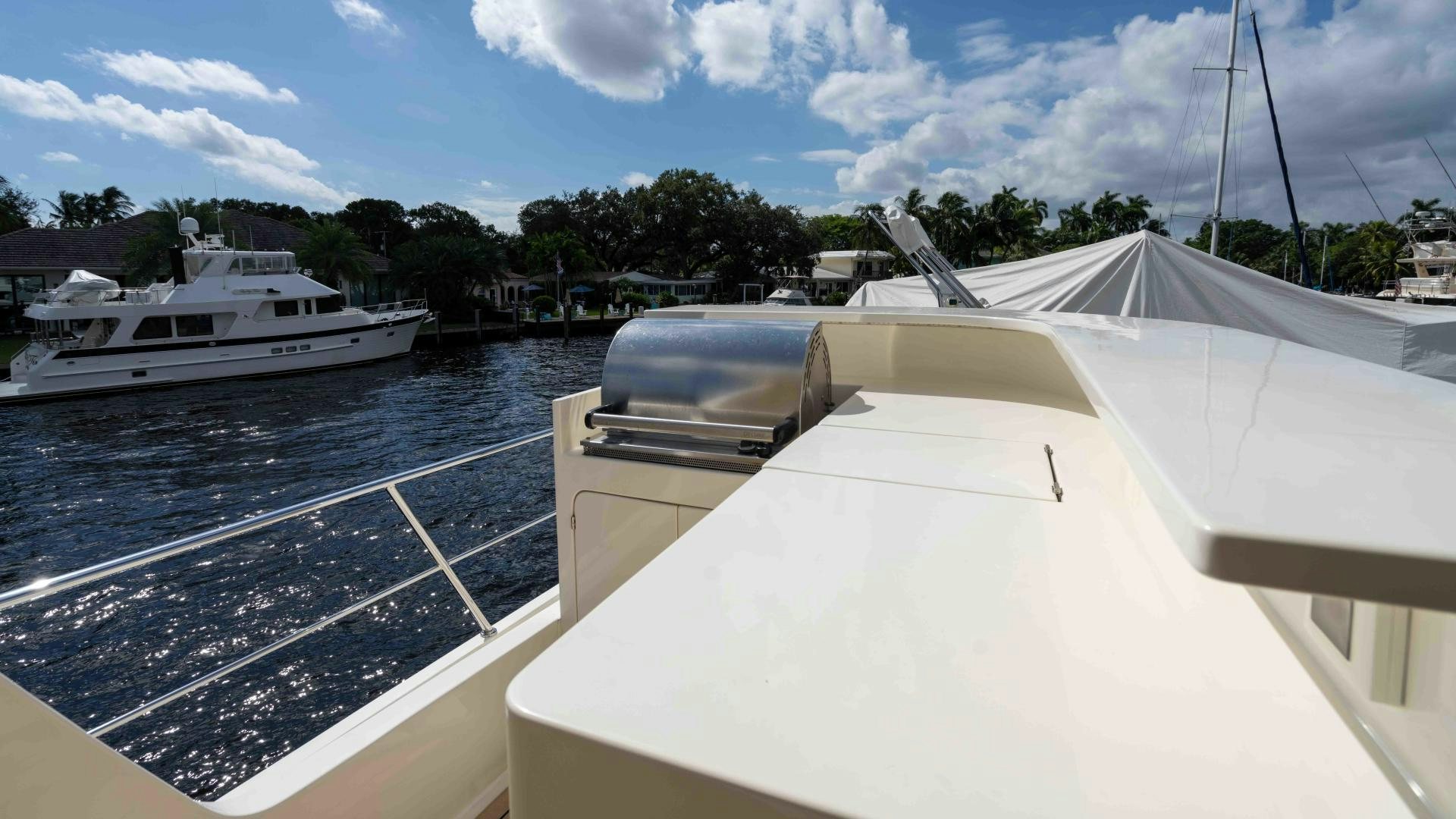 a boat on the water aboard NEVER MY LOVE Yacht for Sale