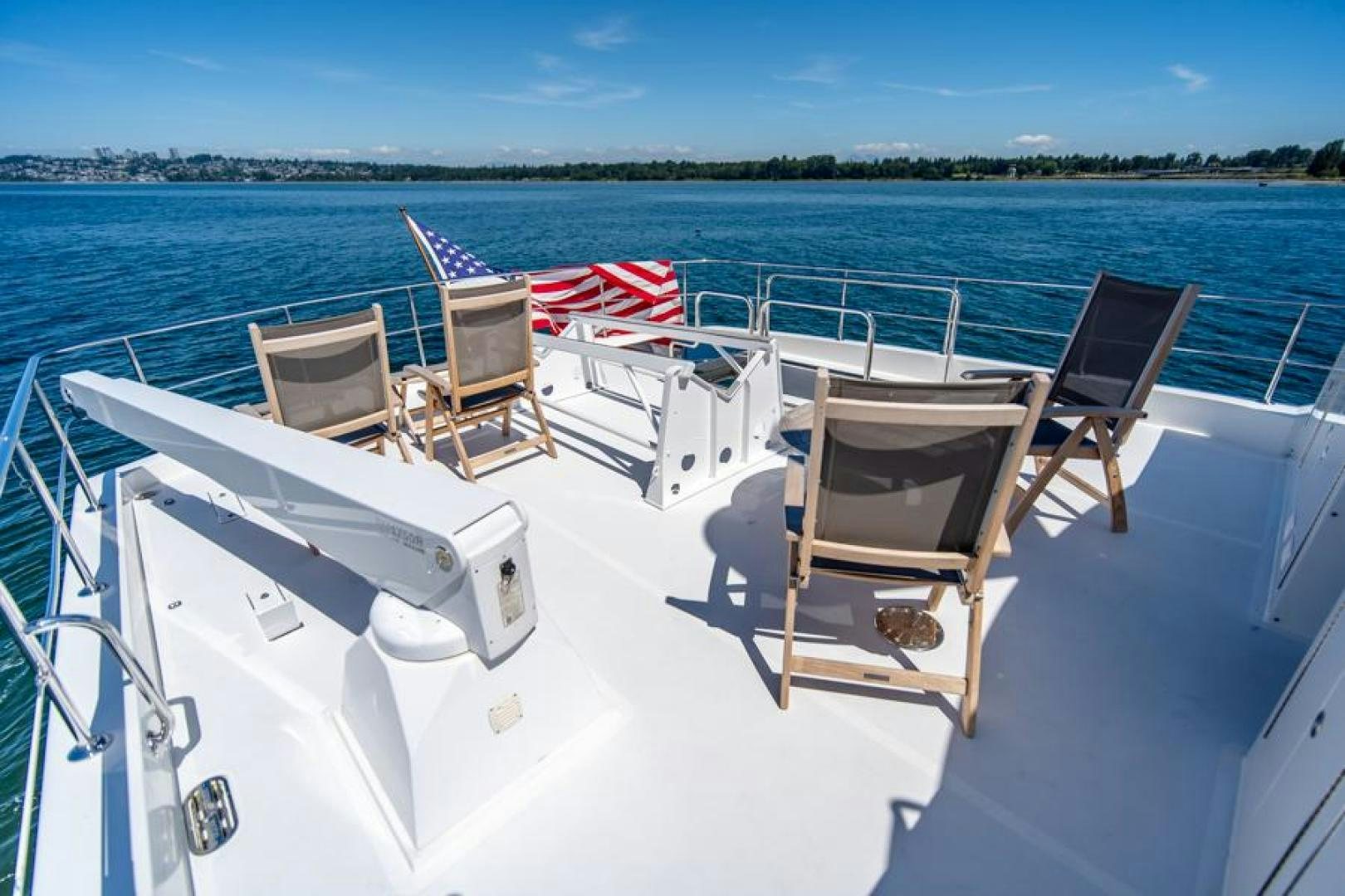 a boat on the water aboard LODESTAR Yacht for Sale