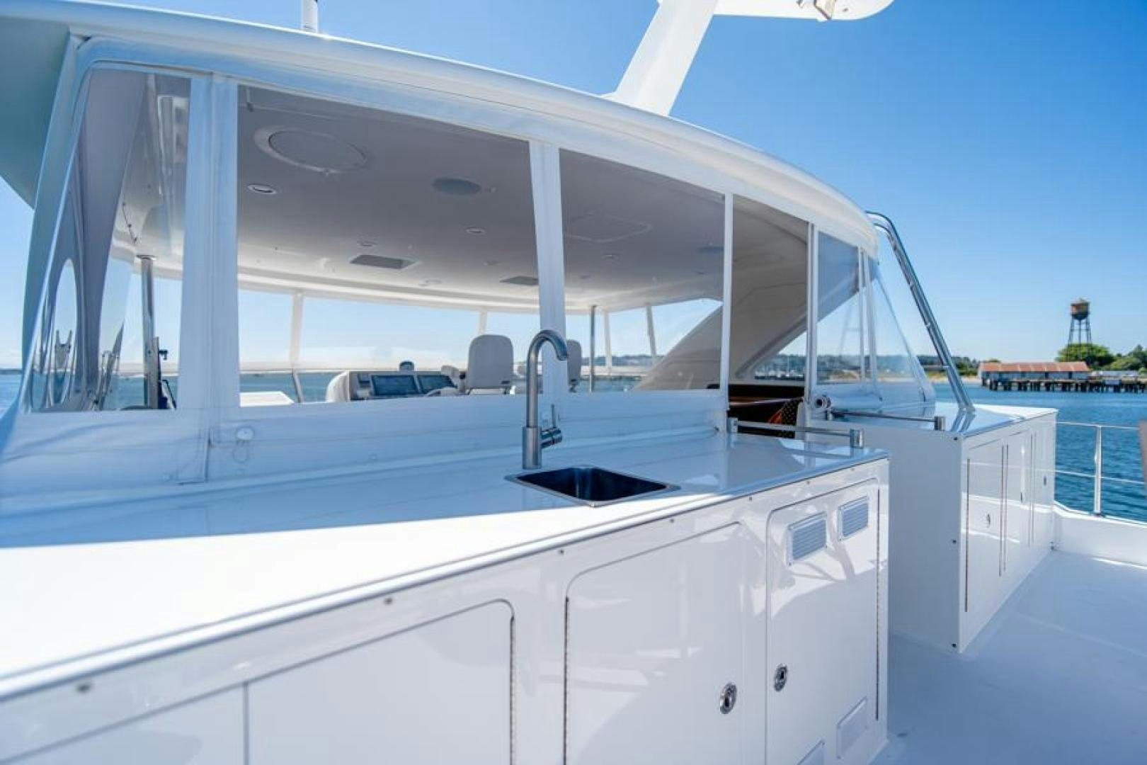 a boat on the water aboard LODESTAR Yacht for Sale