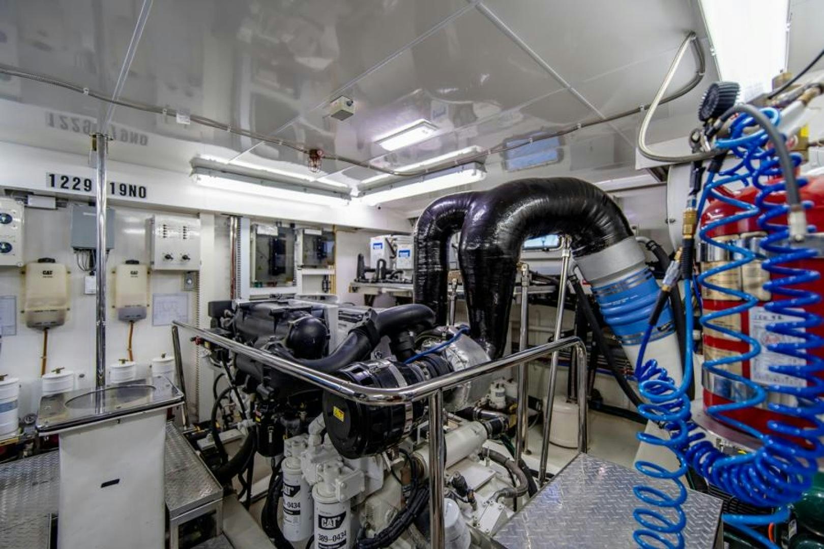 a room with machinery aboard LODESTAR Yacht for Sale