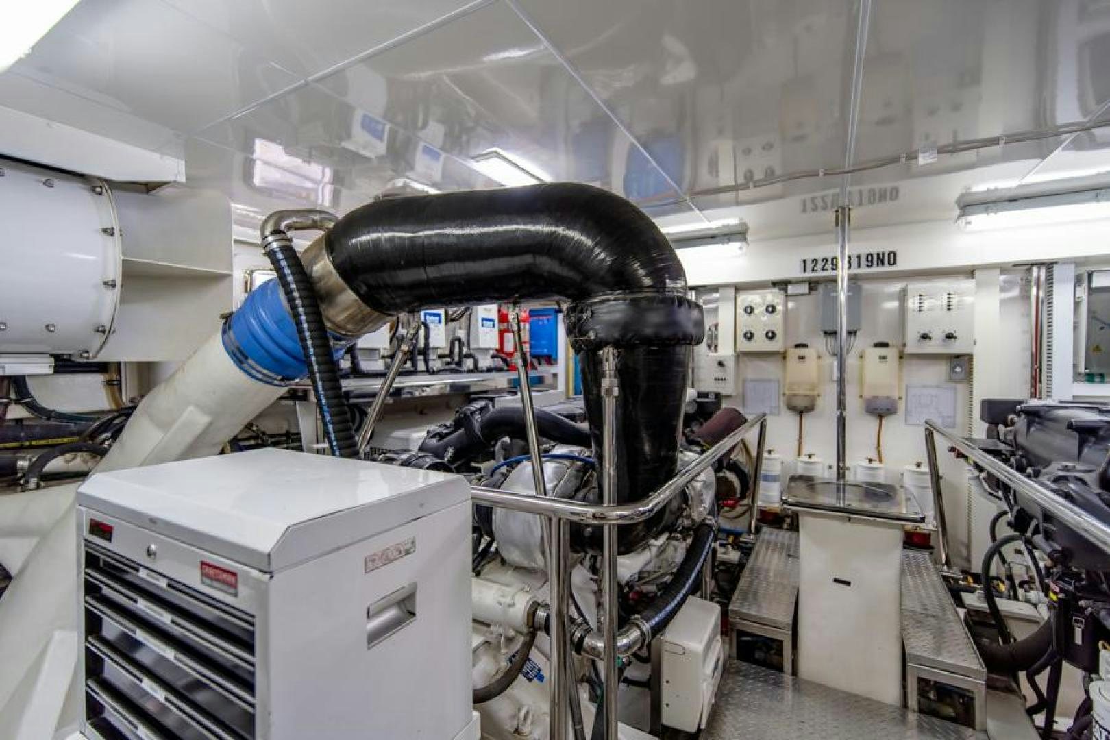 a machine in a factory aboard LODESTAR Yacht for Sale