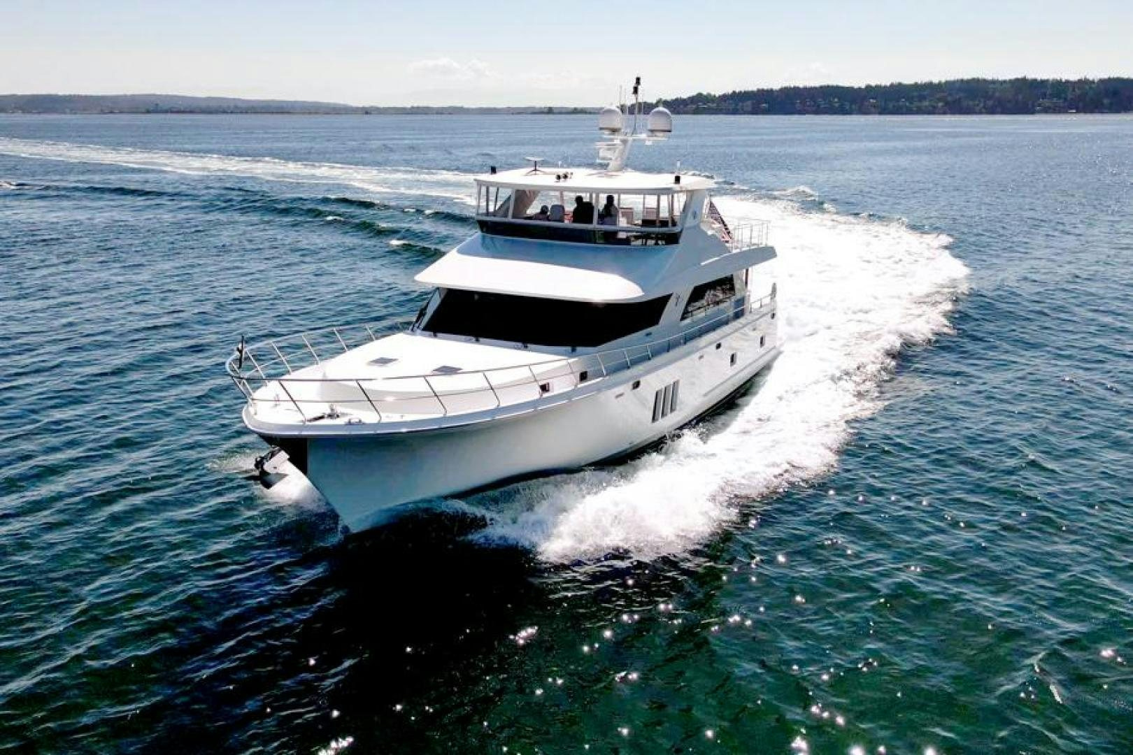 a boat on the water aboard LODESTAR Yacht for Sale