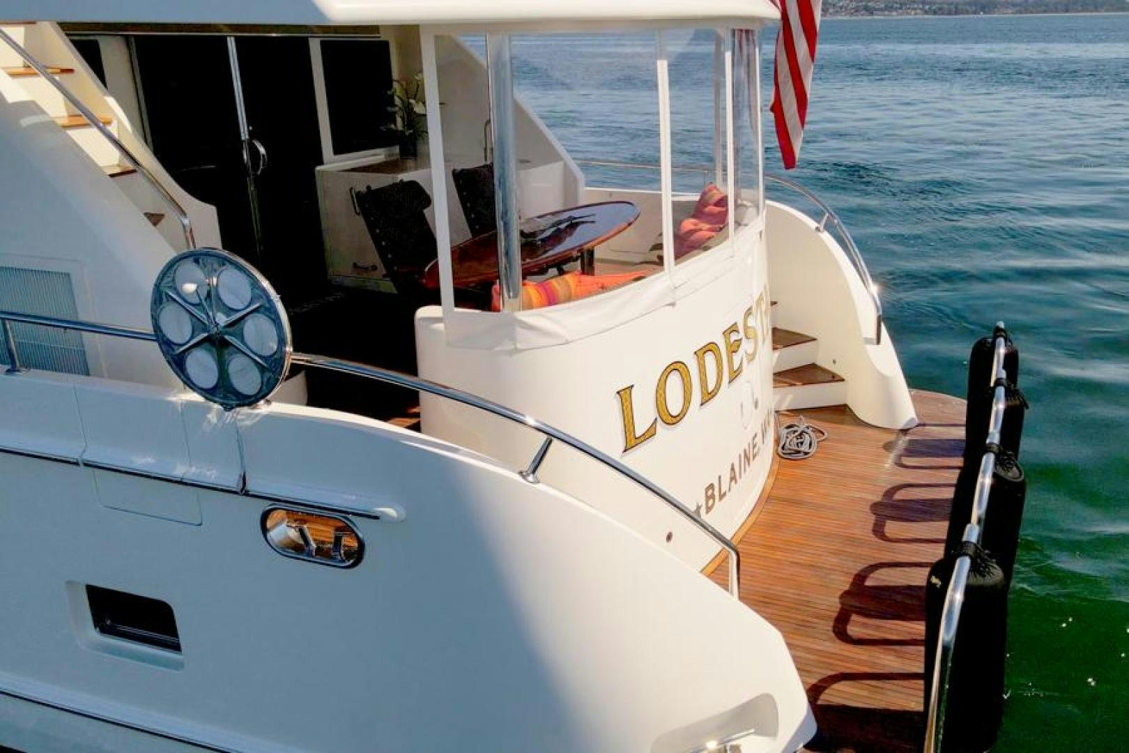 a boat on the water aboard LODESTAR Yacht for Sale