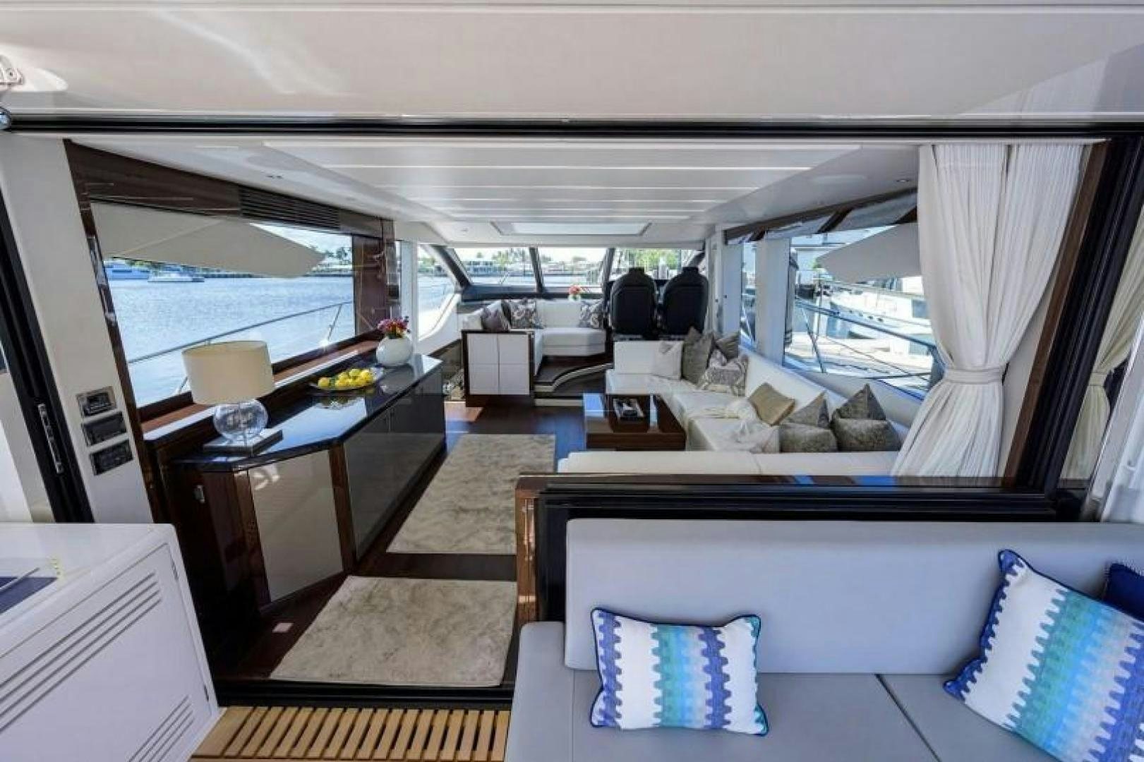 inside of a train aboard NIGHT STAR Yacht for Sale