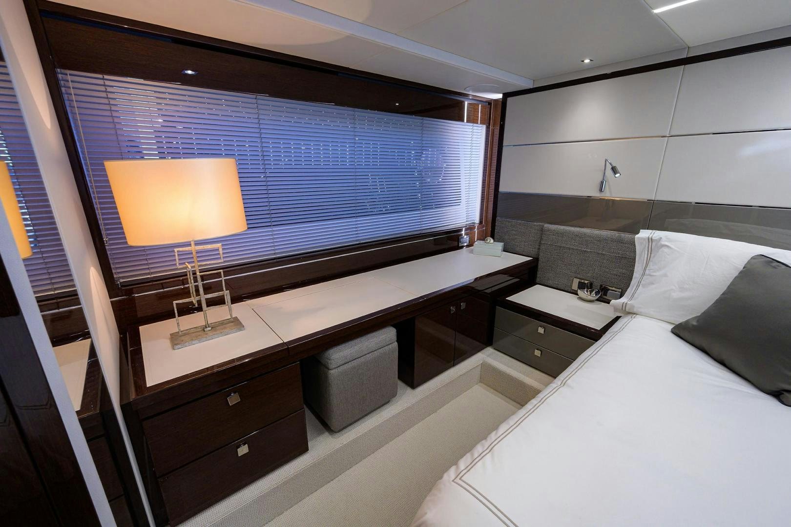 a room with a large screen aboard NIGHT STAR Yacht for Sale