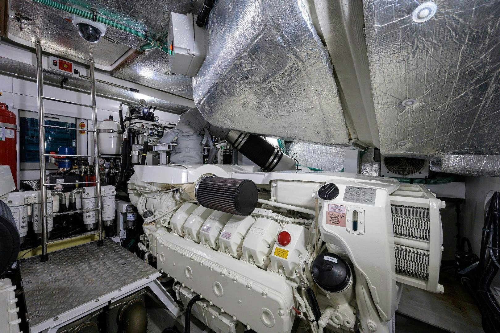 a room with a machine aboard NIGHT STAR Yacht for Sale