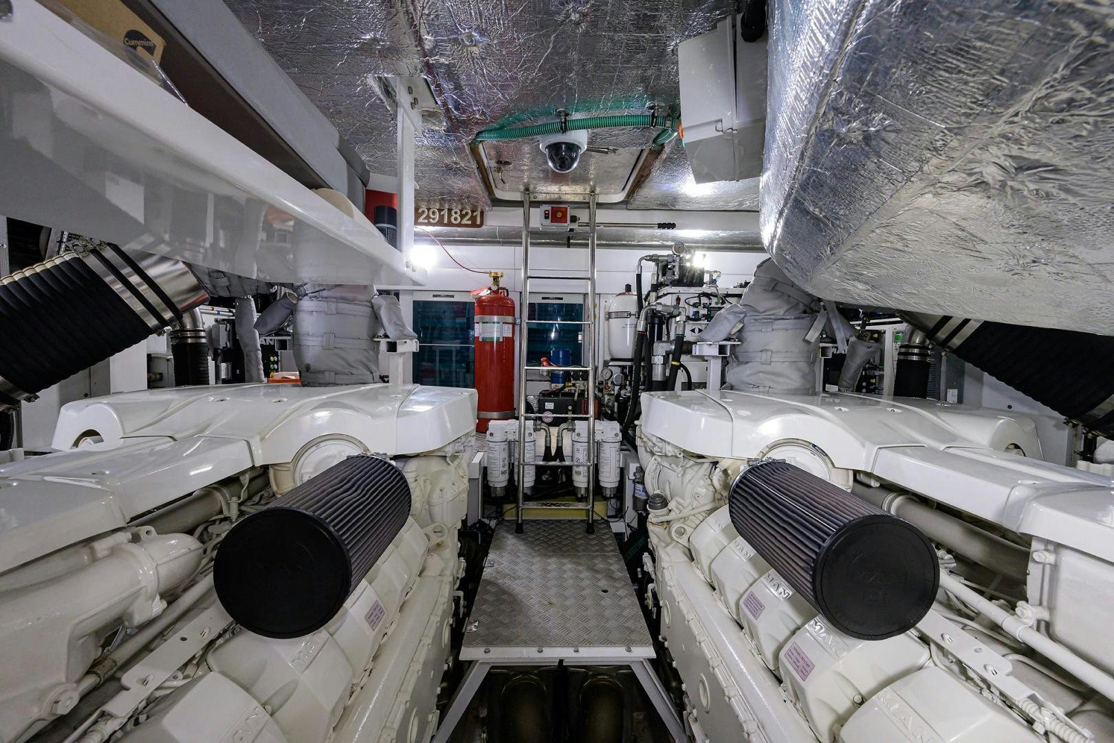 a room with machinery aboard NIGHT STAR Yacht for Sale