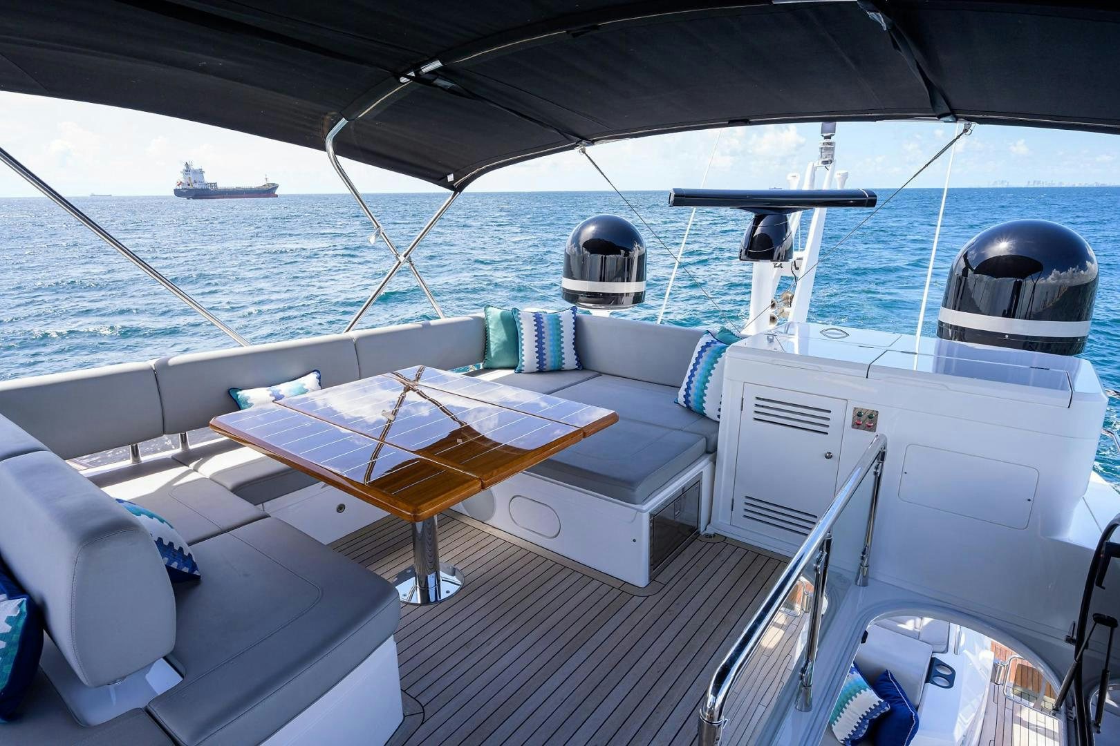 a boat on the water aboard NIGHT STAR Yacht for Sale