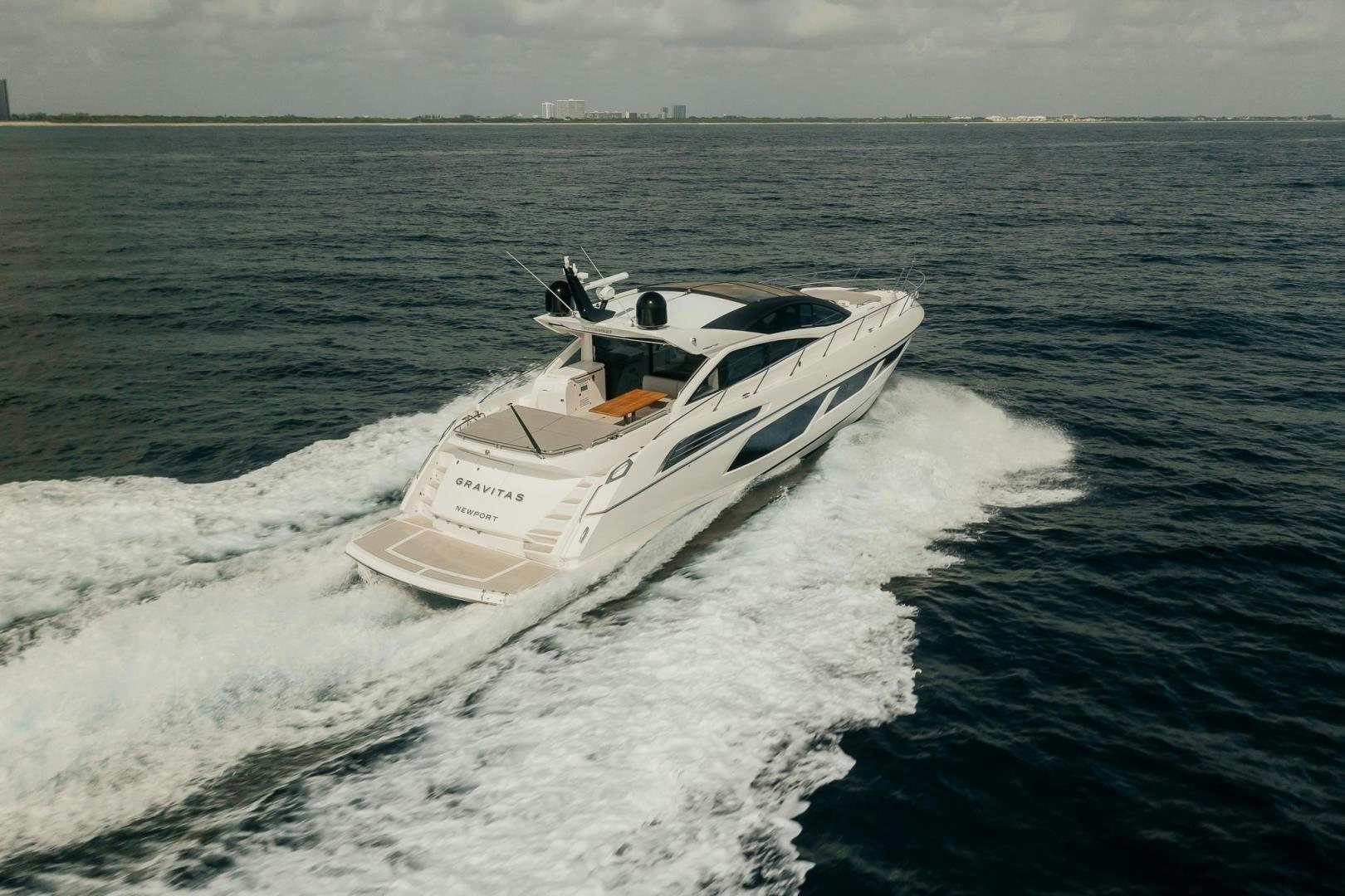 a boat on the water aboard GRAVITAS Yacht for Sale