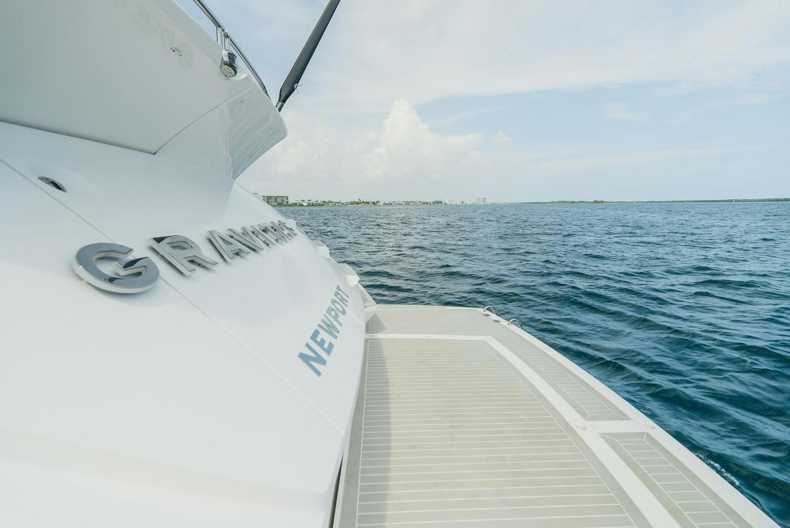 a boat in the water aboard GRAVITAS Yacht for Sale