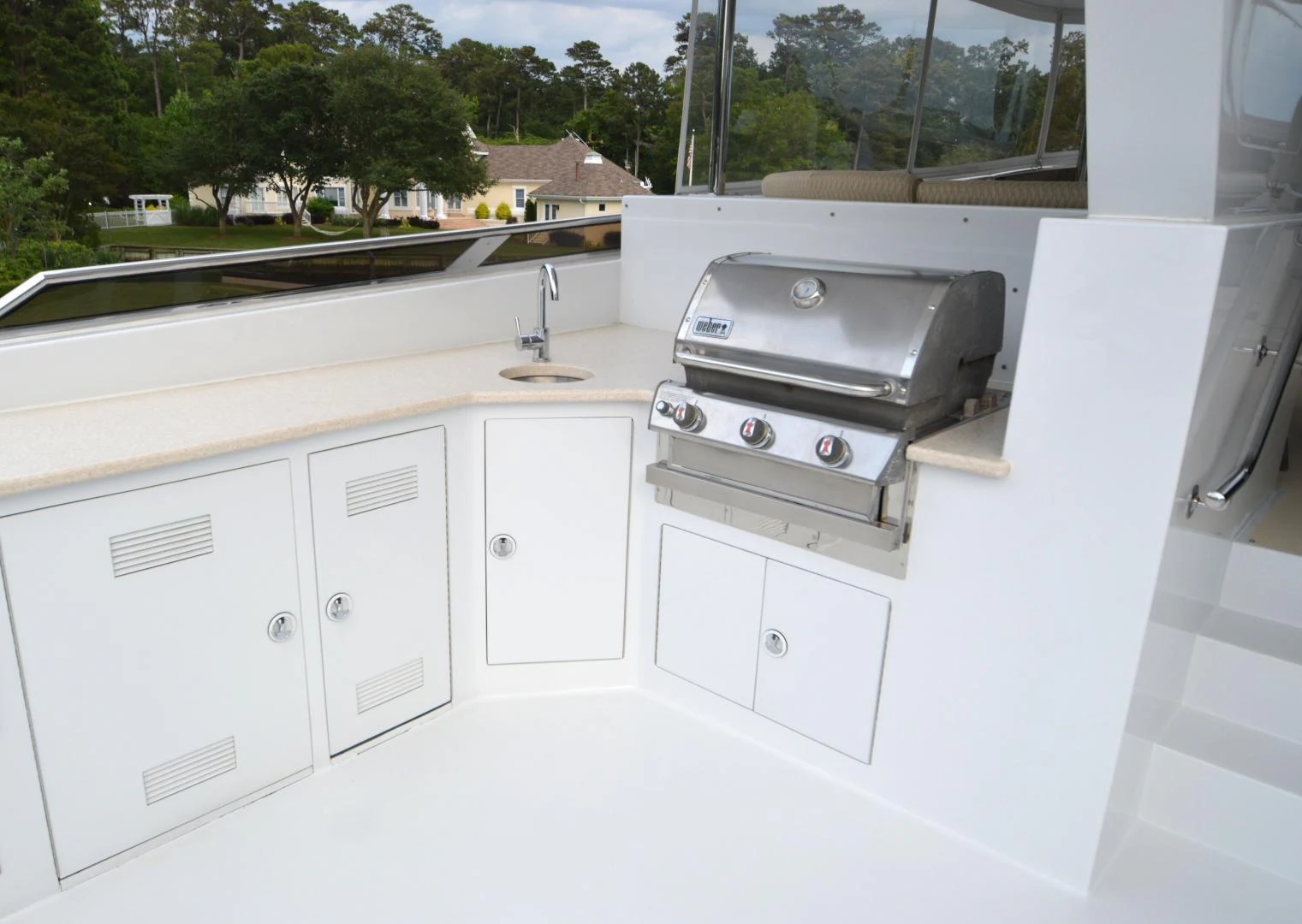 a machine on the counter aboard JOAN'S ARK Yacht for Sale
