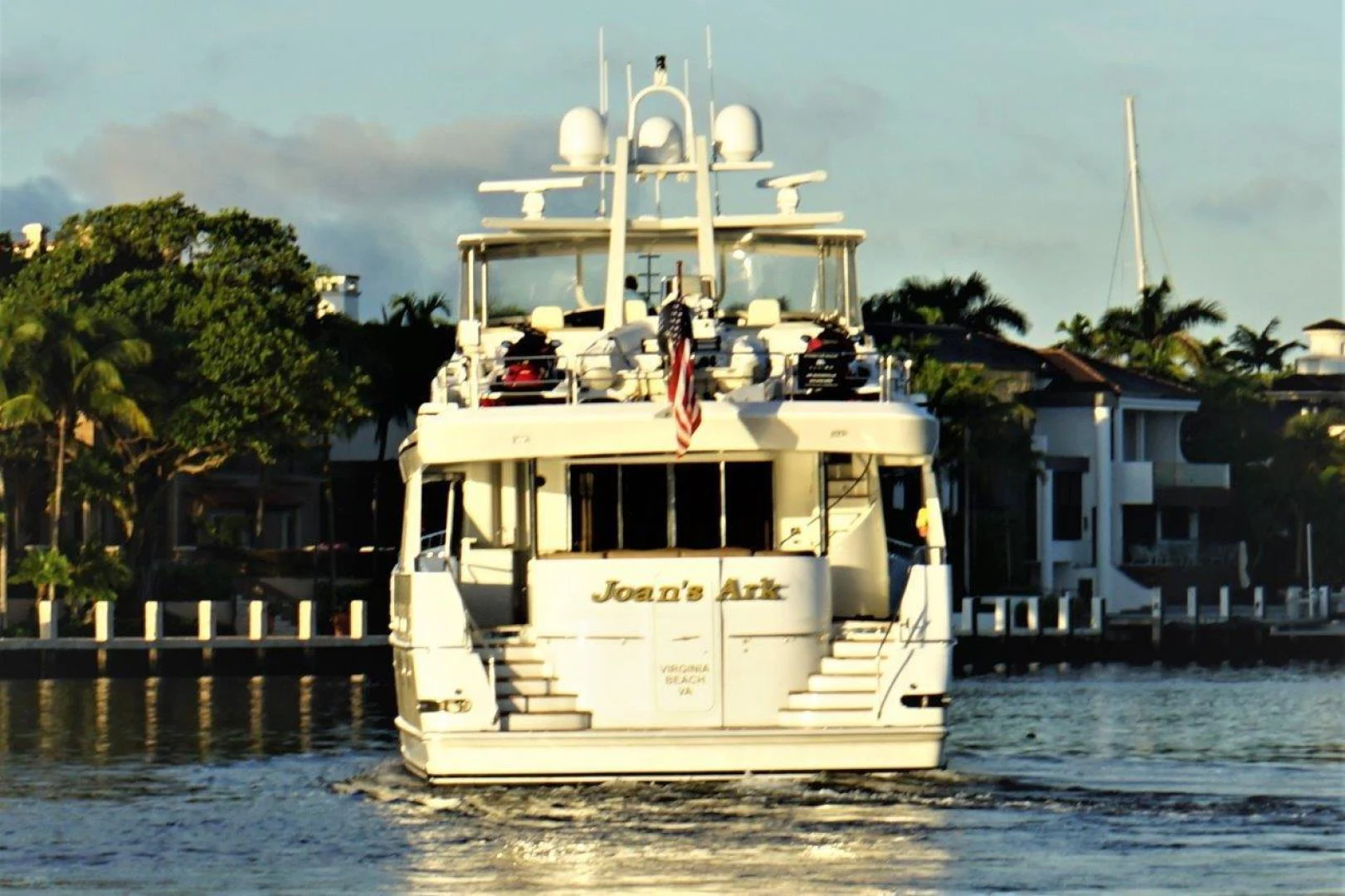 a boat on the water aboard JOAN'S ARK Yacht for Sale