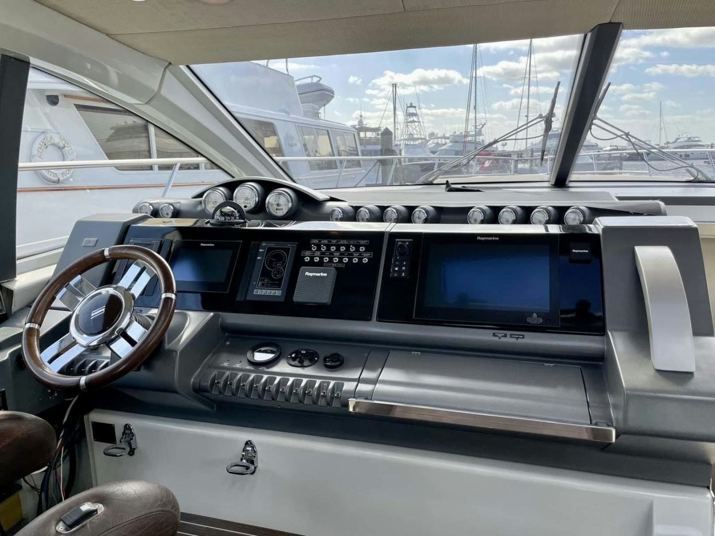 the inside of a car aboard ARTISTIC Yacht for Sale