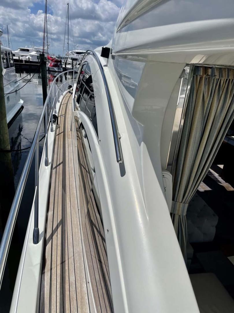 a row of white train cars aboard ARTISTIC Yacht for Sale