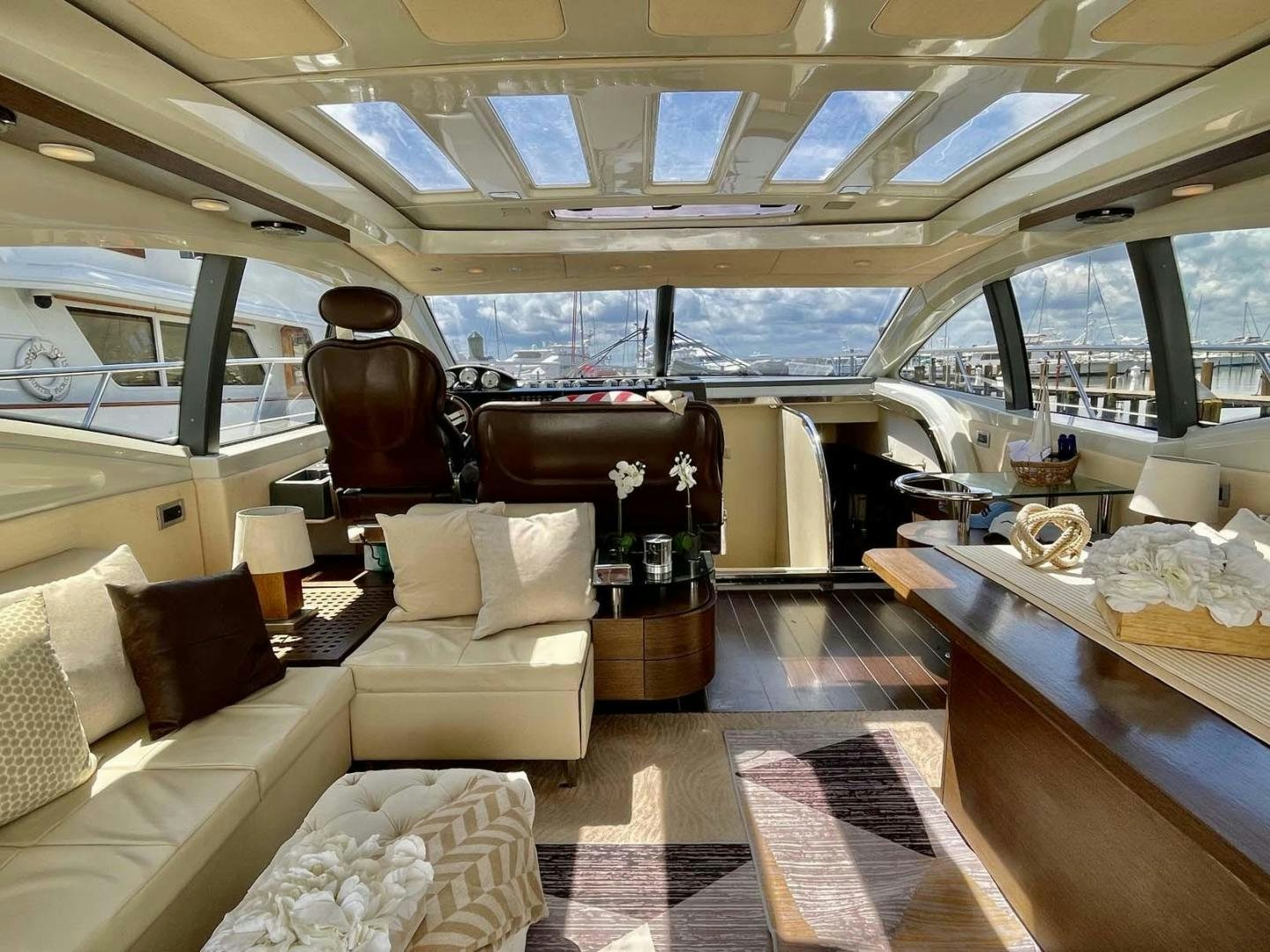 inside of a train aboard ARTISTIC Yacht for Sale