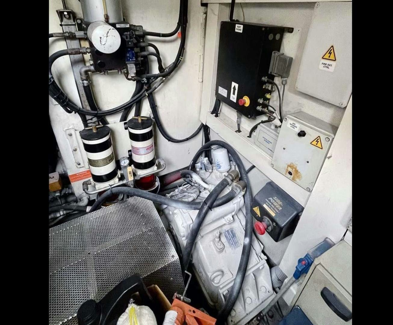 a machine with wires aboard ARTISTIC Yacht for Sale