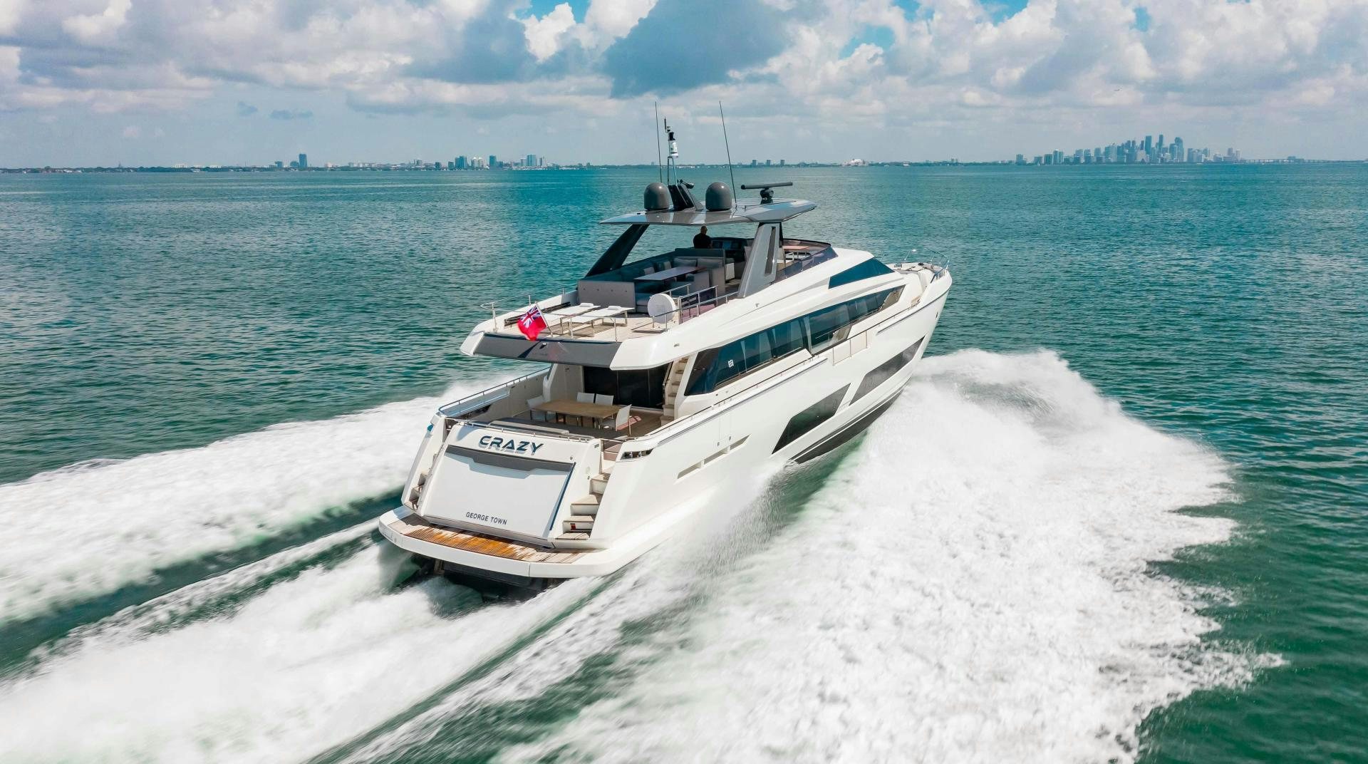 a boat on the water aboard CRAZY Yacht for Sale