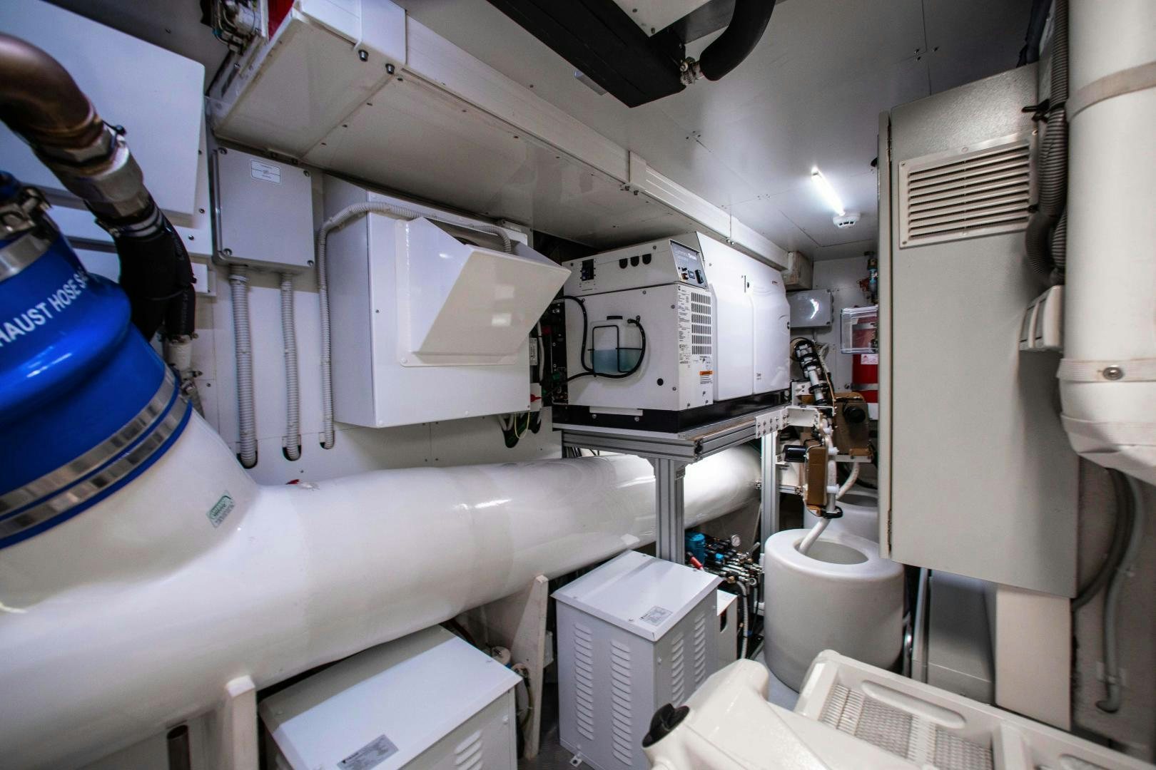 a close-up of a machine aboard CRAZY Yacht for Sale