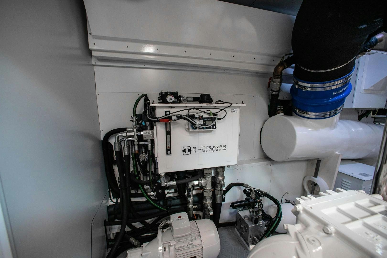 a close-up of a machine aboard CRAZY Yacht for Sale