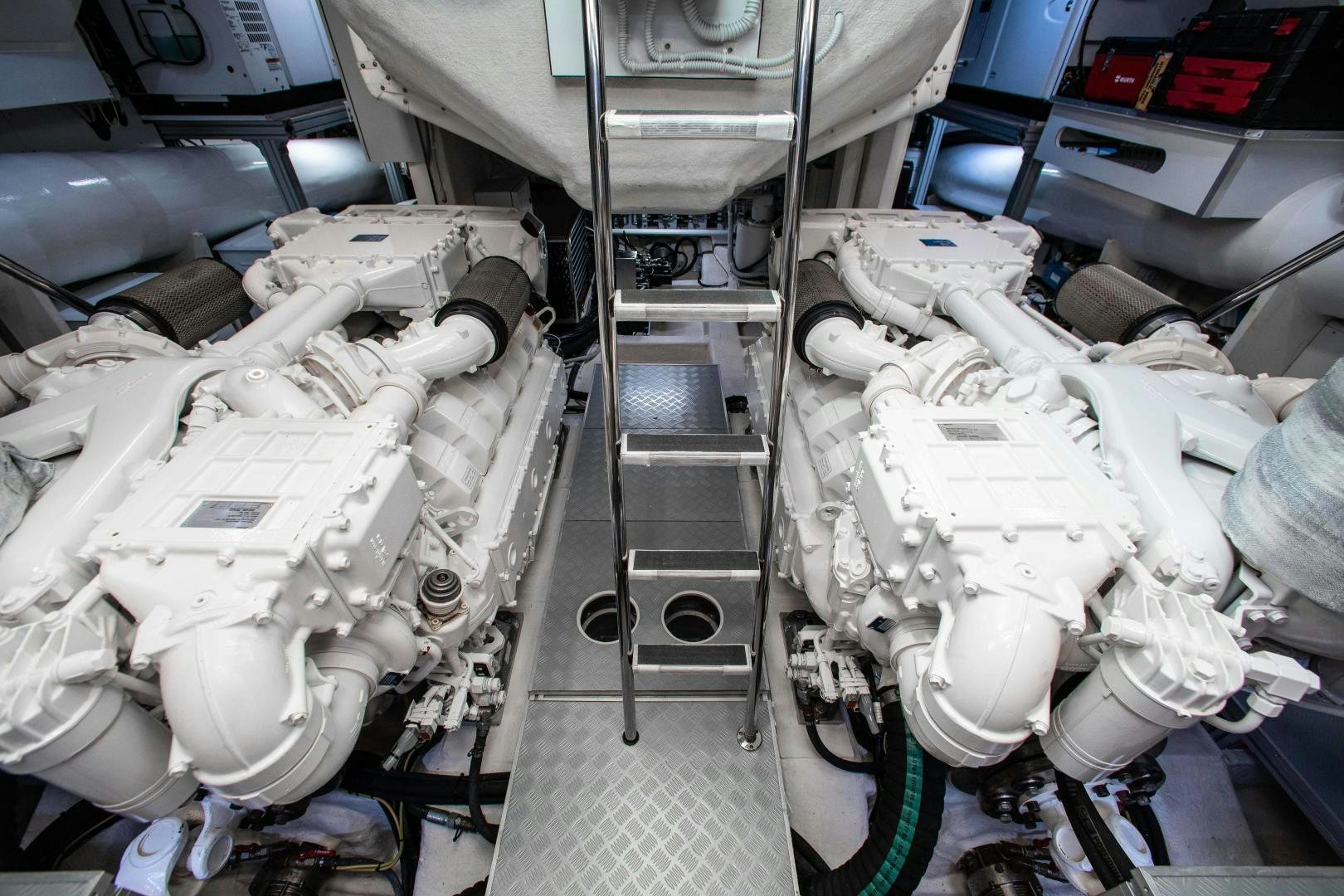 a close-up of a car aboard CRAZY Yacht for Sale