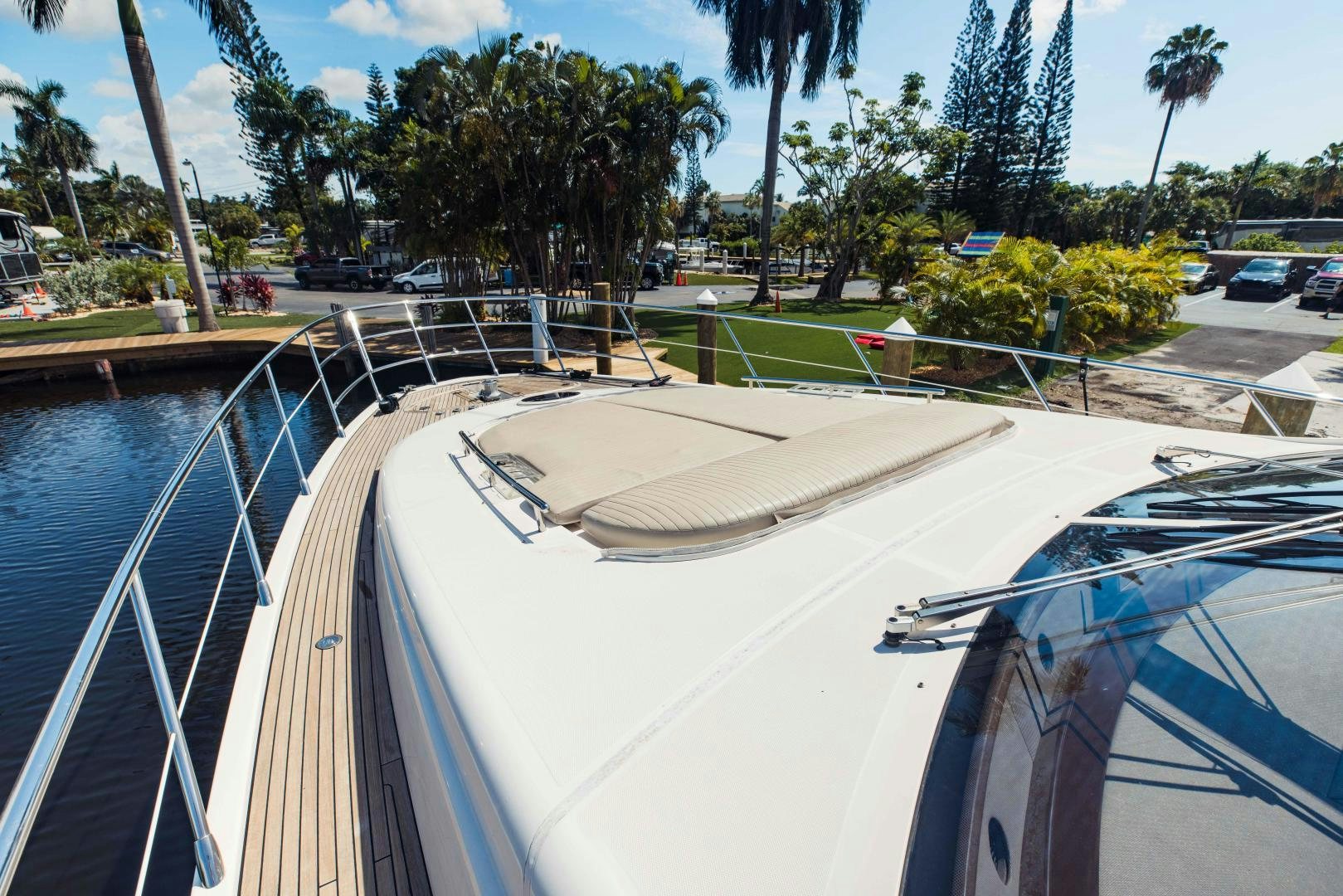 a boat on the water aboard Azimut 70 Yacht for Sale