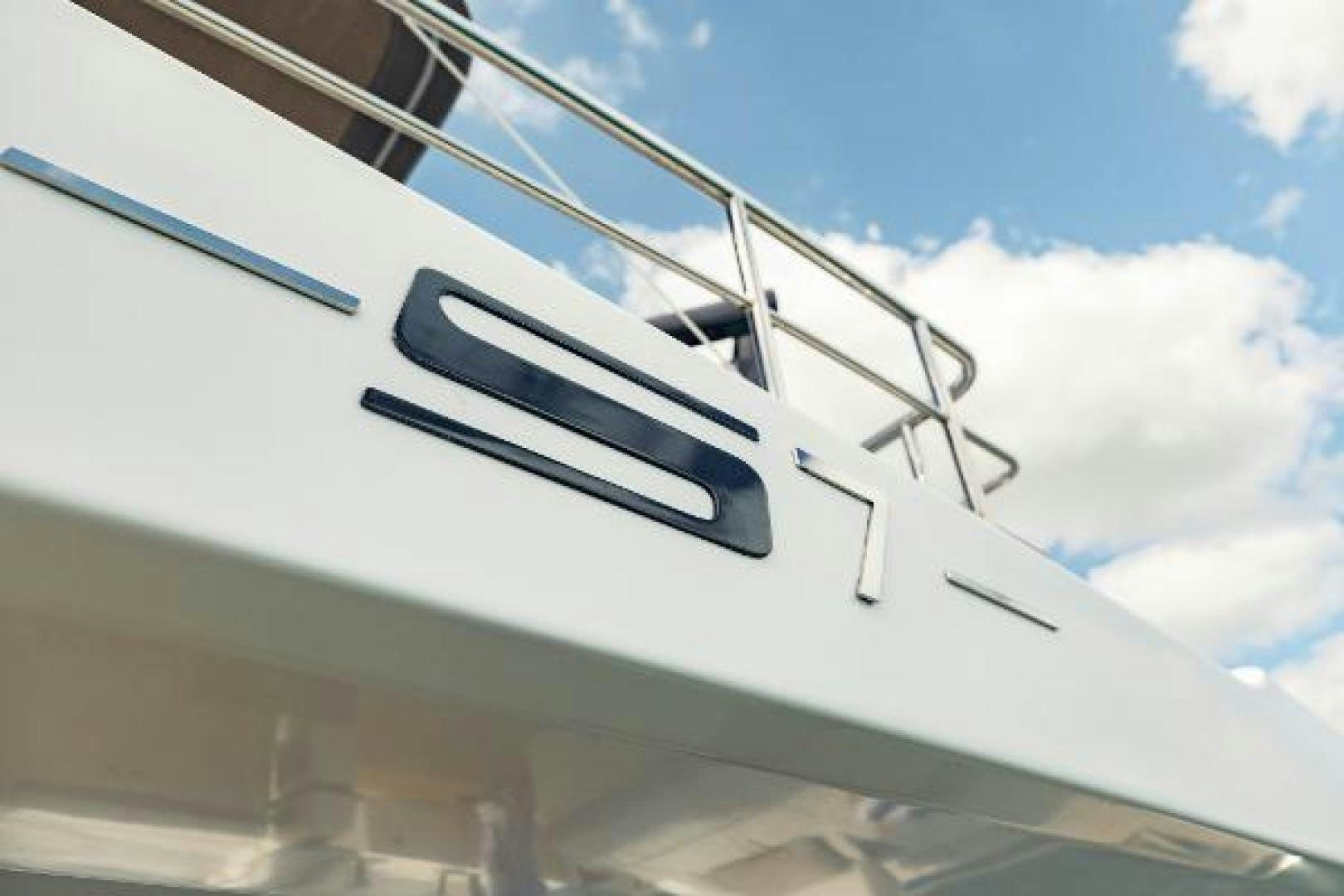 a plane wing with a propeller aboard SEA BAR Yacht for Sale