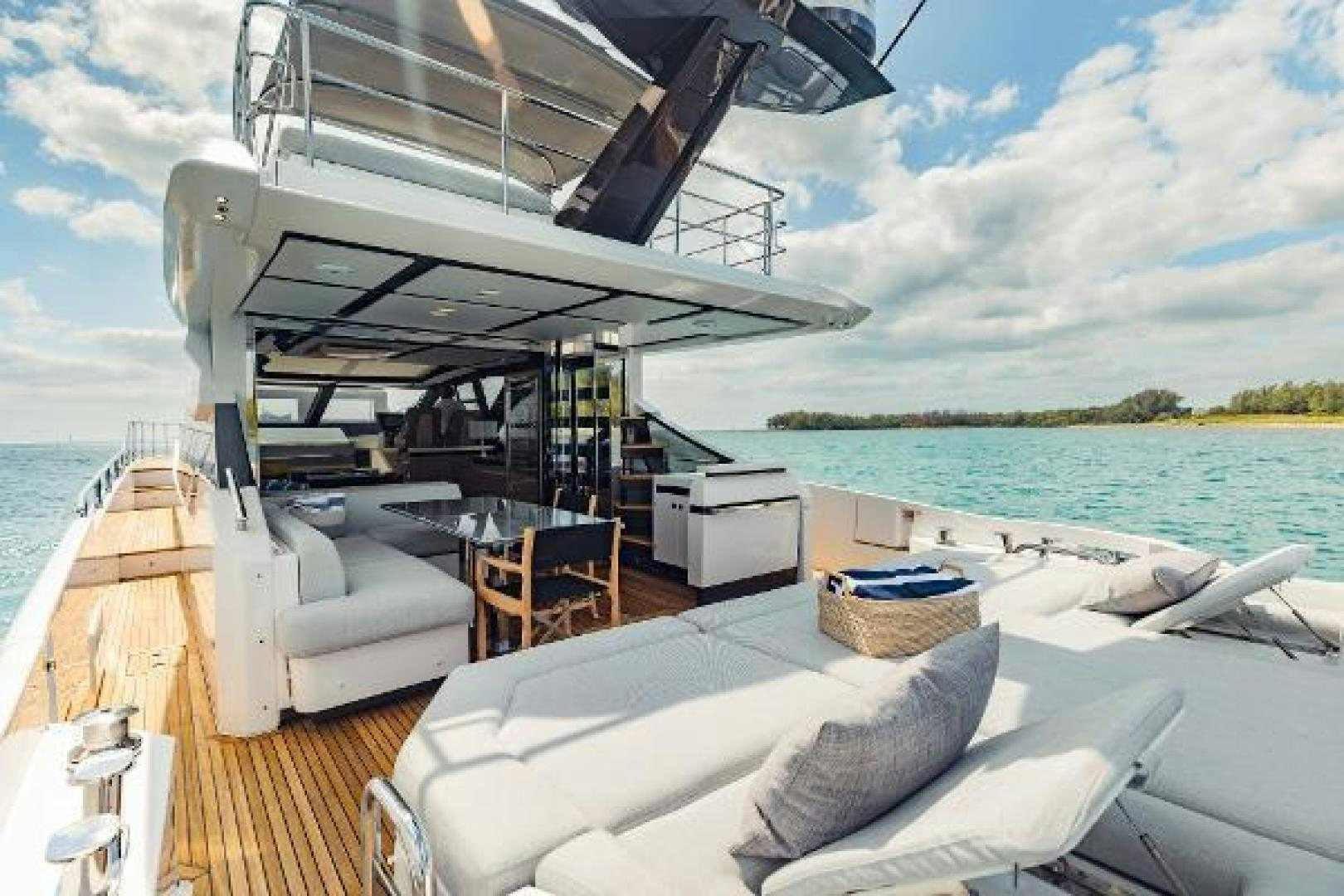 a boat on a body of water aboard SEA BAR Yacht for Sale