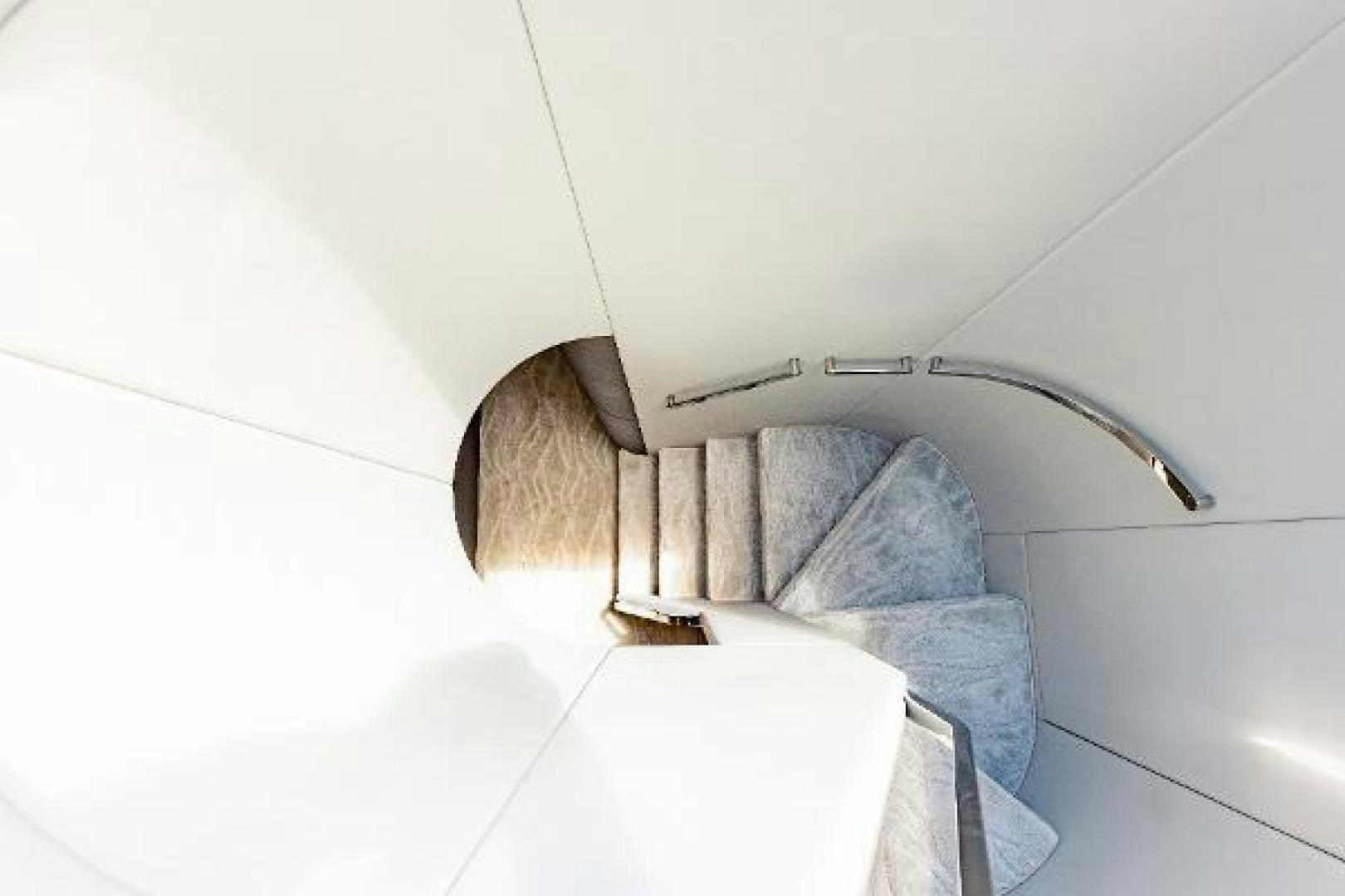 a person's legs in a white bathtub aboard SEA BAR Yacht for Sale