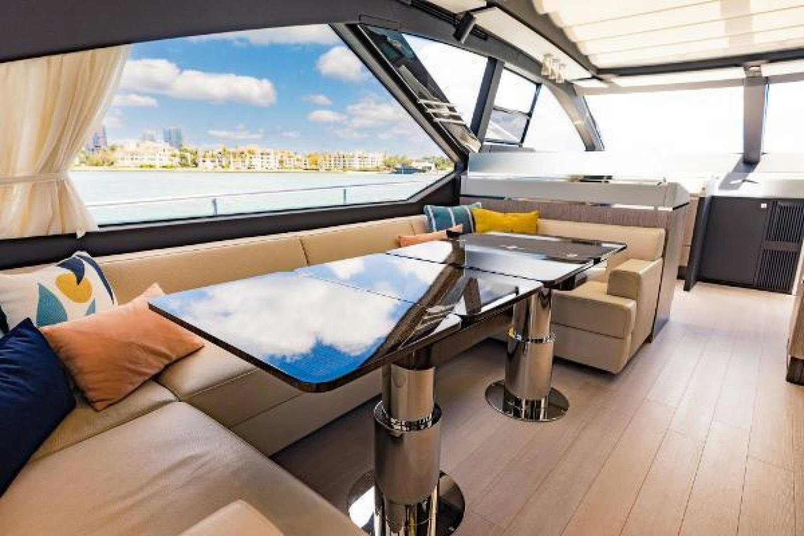 a bed in a room aboard SEA BAR Yacht for Sale