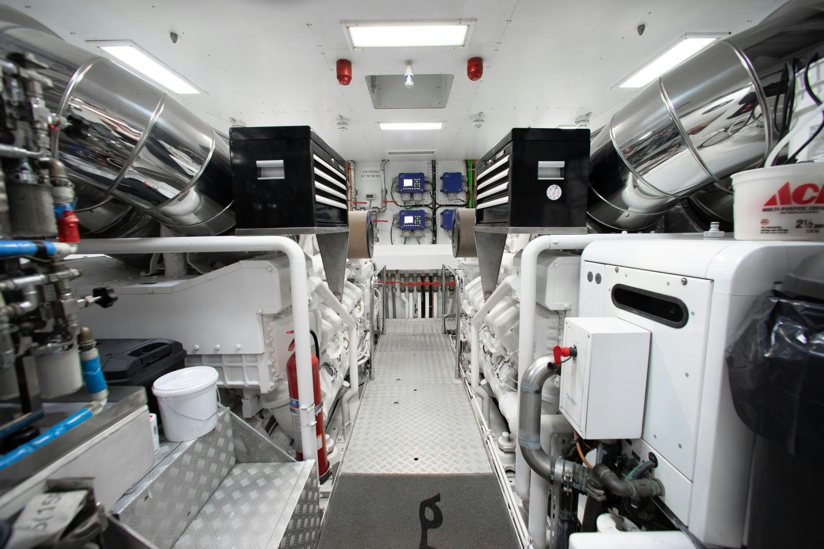 a room with machines and equipment aboard CHOP CHOP Yacht for Sale