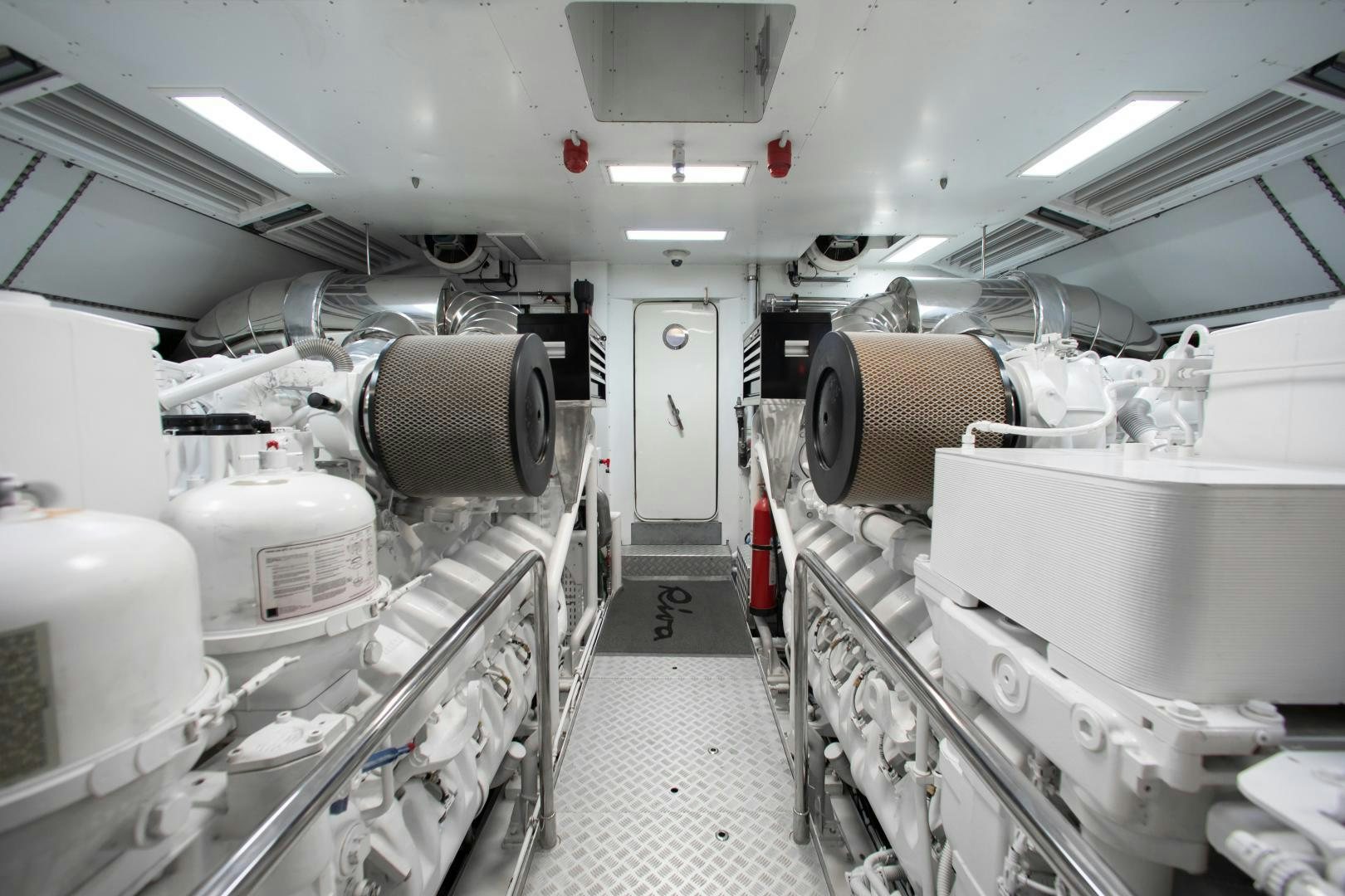 a room with machines and equipment aboard CHOP CHOP Yacht for Sale