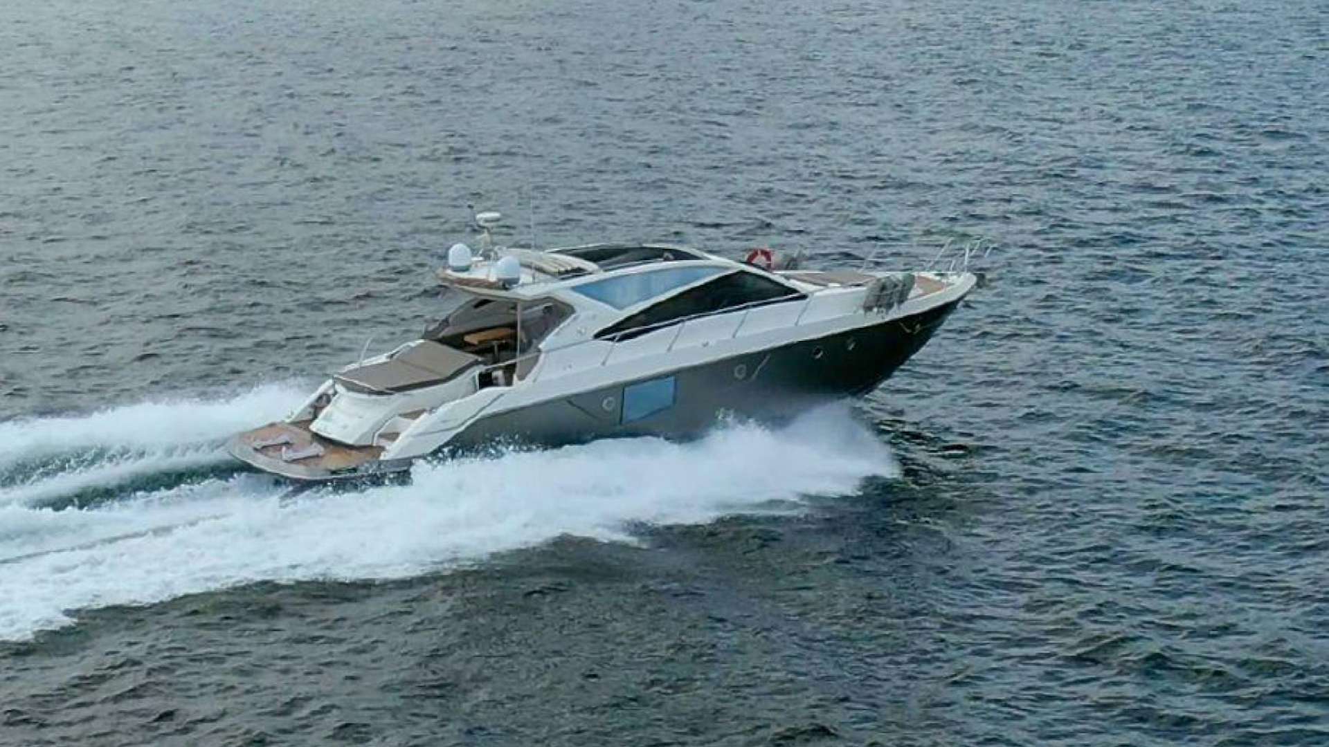 a boat in the water aboard DOMINUS Yacht for Sale
