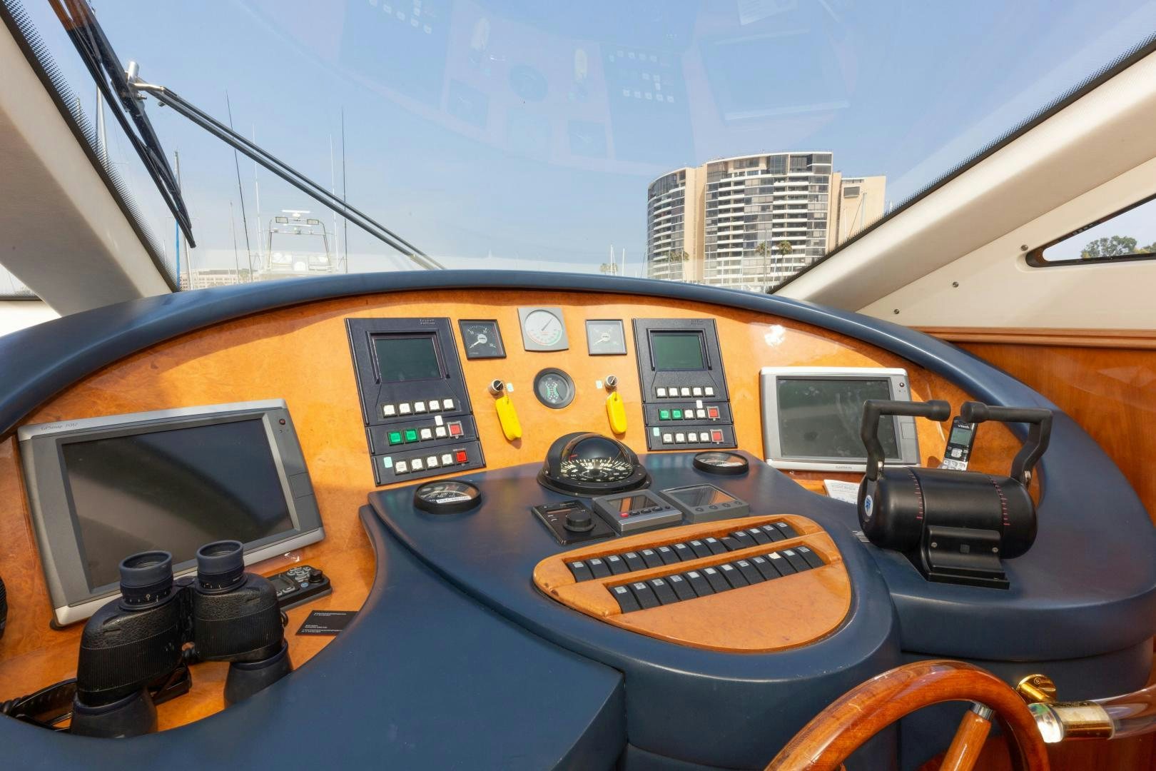 inside of a car aboard GRAVITY Yacht for Sale