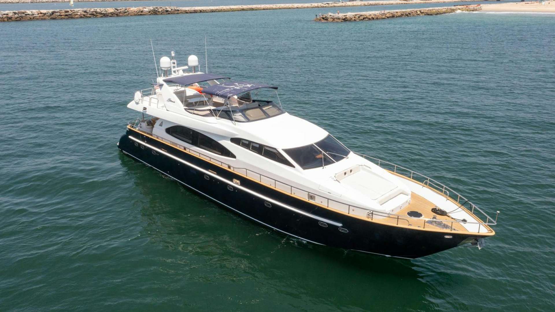 a boat on the water aboard GRAVITY Yacht for Sale