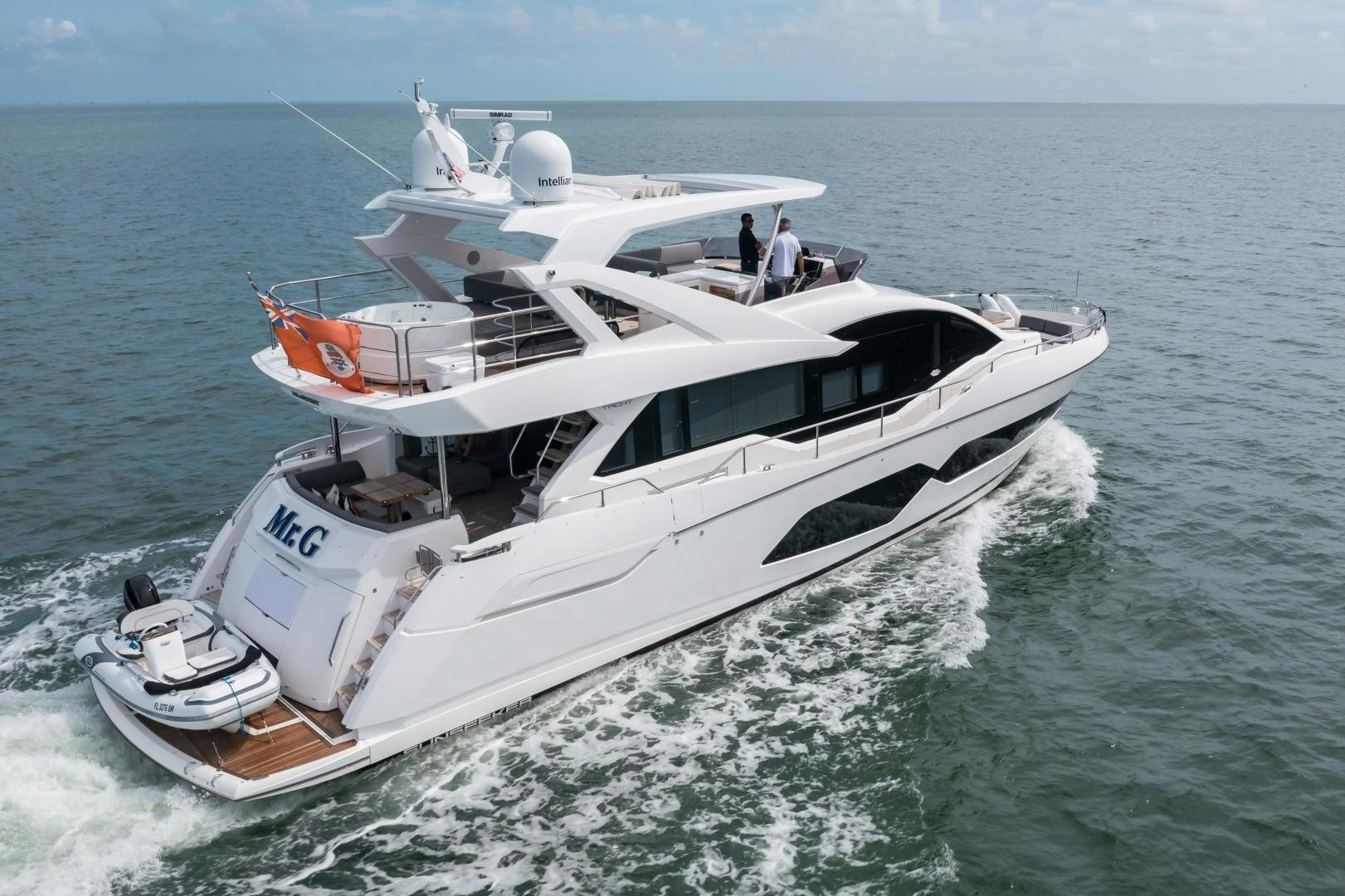 a boat on the water aboard MR. G Yacht for Sale