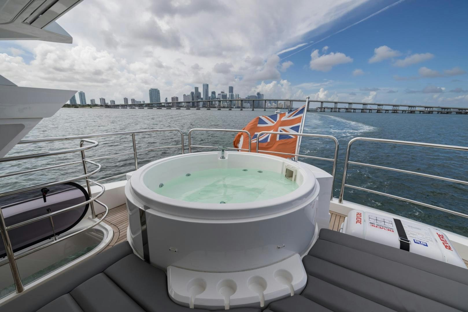 a boat on the water aboard MR. G Yacht for Sale