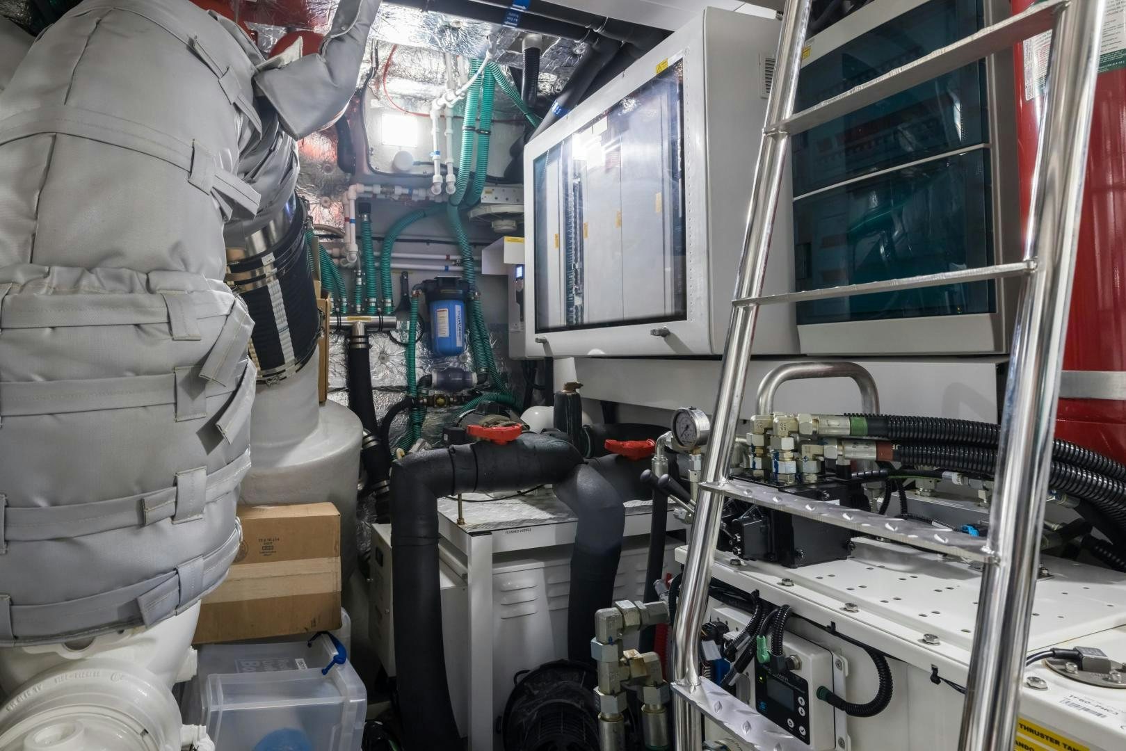 a person in a space suit aboard MR. G Yacht for Sale