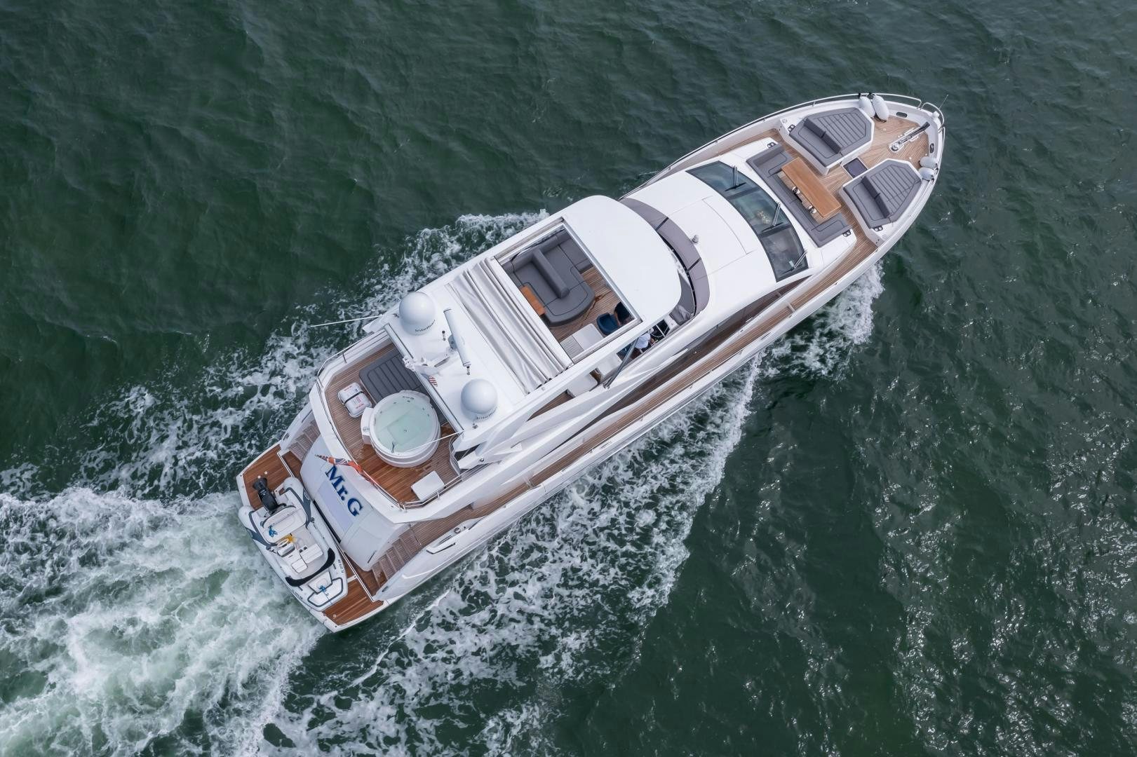 a boat in the water aboard MR. G Yacht for Sale