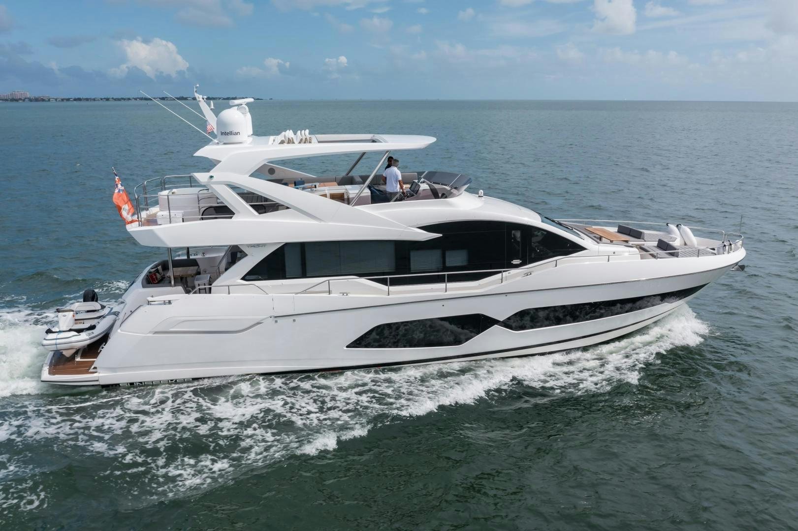a boat on the water aboard MR. G Yacht for Sale