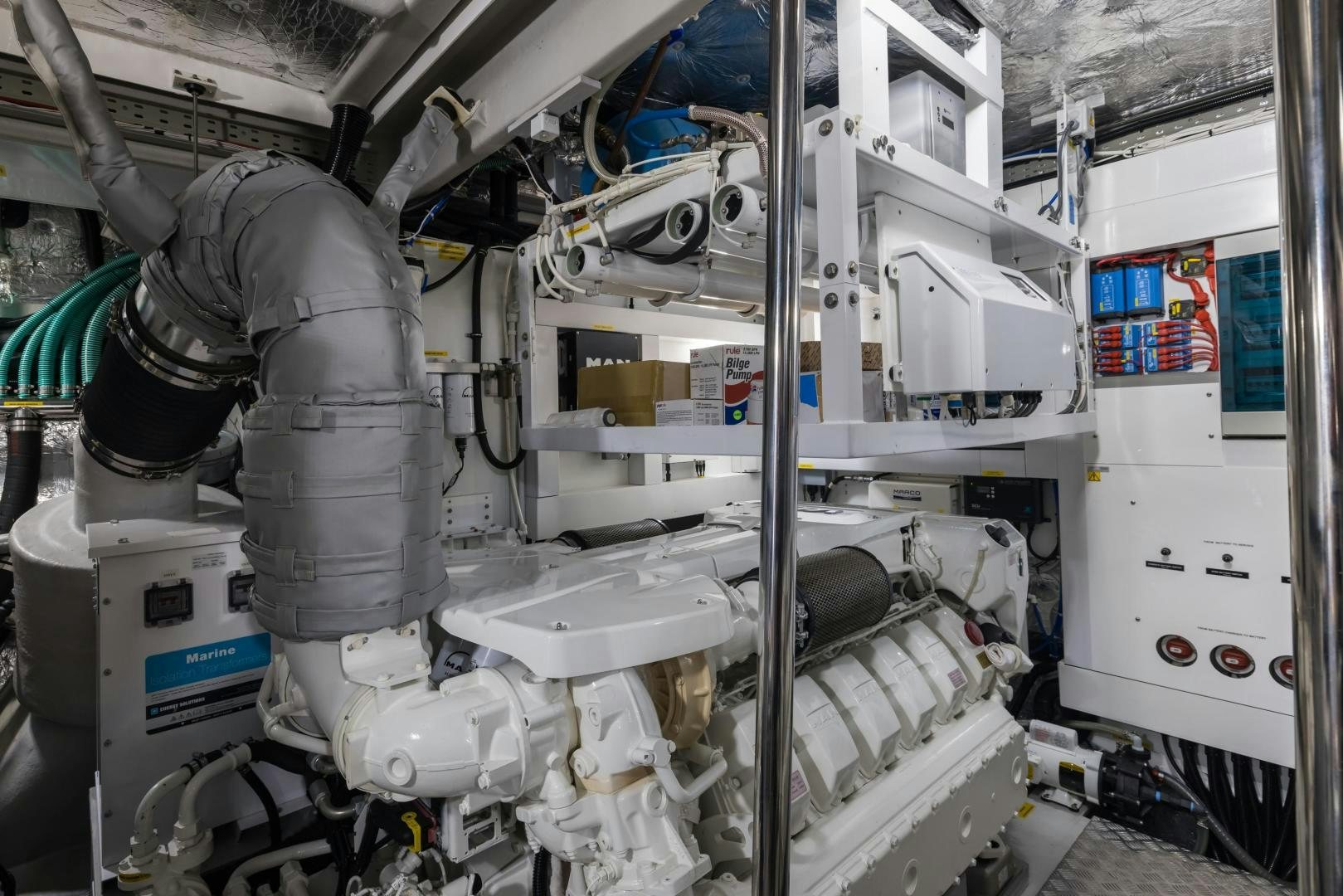 a person working in a factory aboard MR. G Yacht for Sale