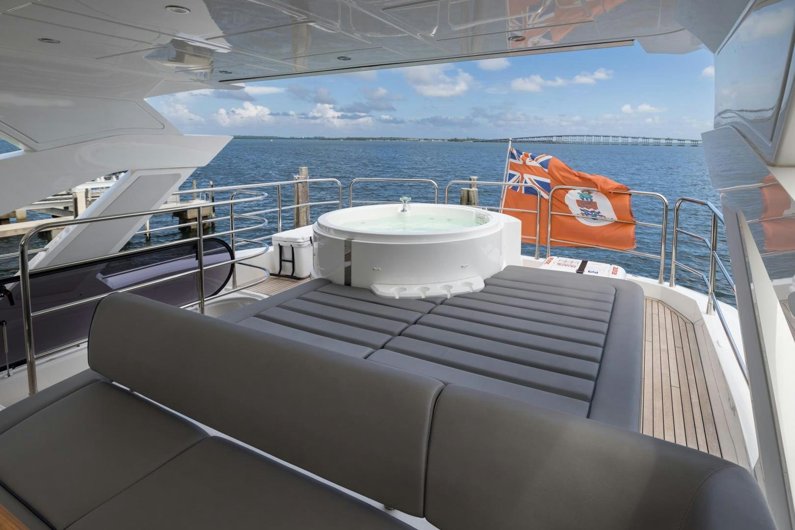 a boat on the water aboard MR. G Yacht for Sale